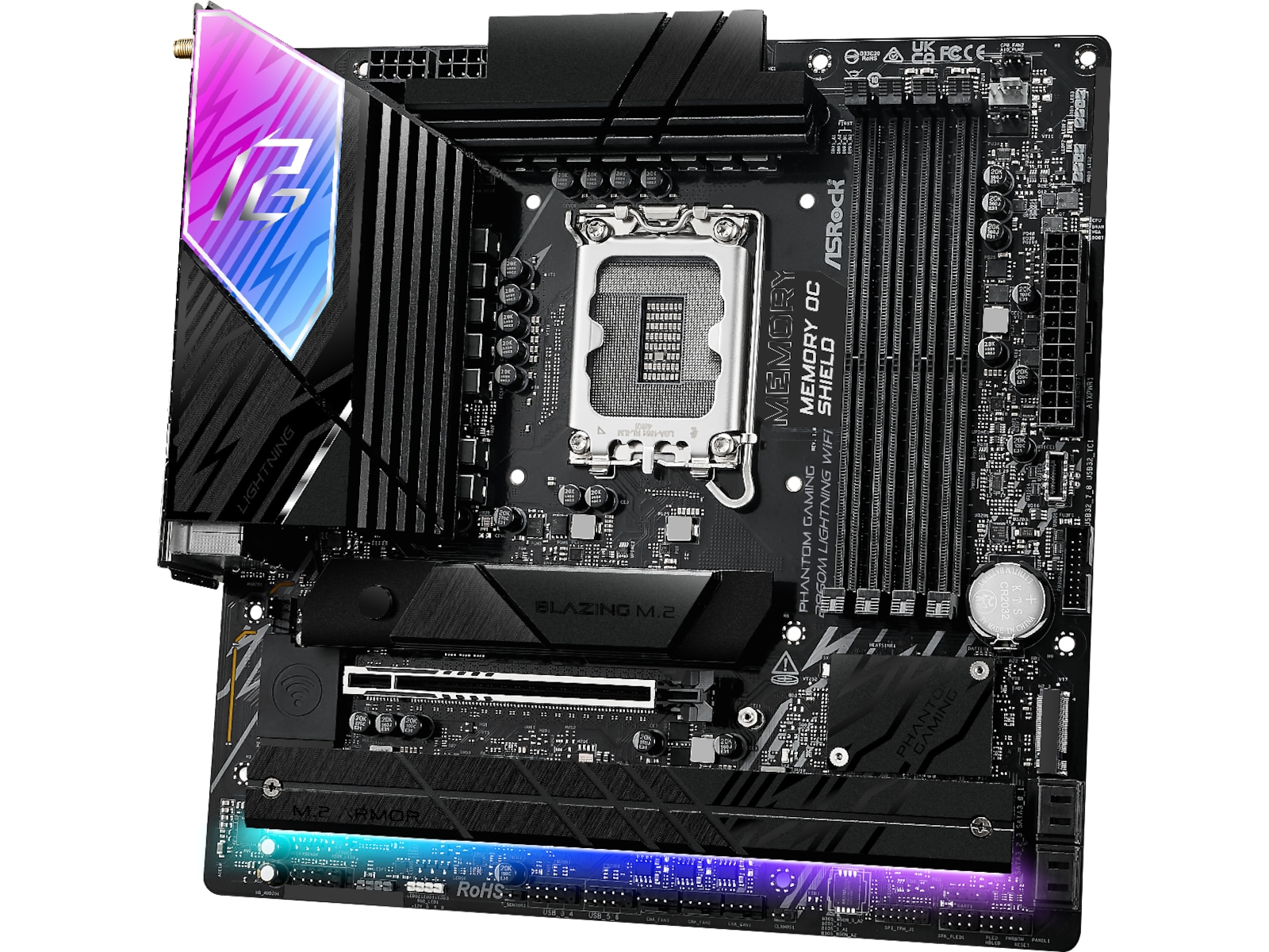 ASRock B860M Lightning WiFi Hovedkort Intel Socket