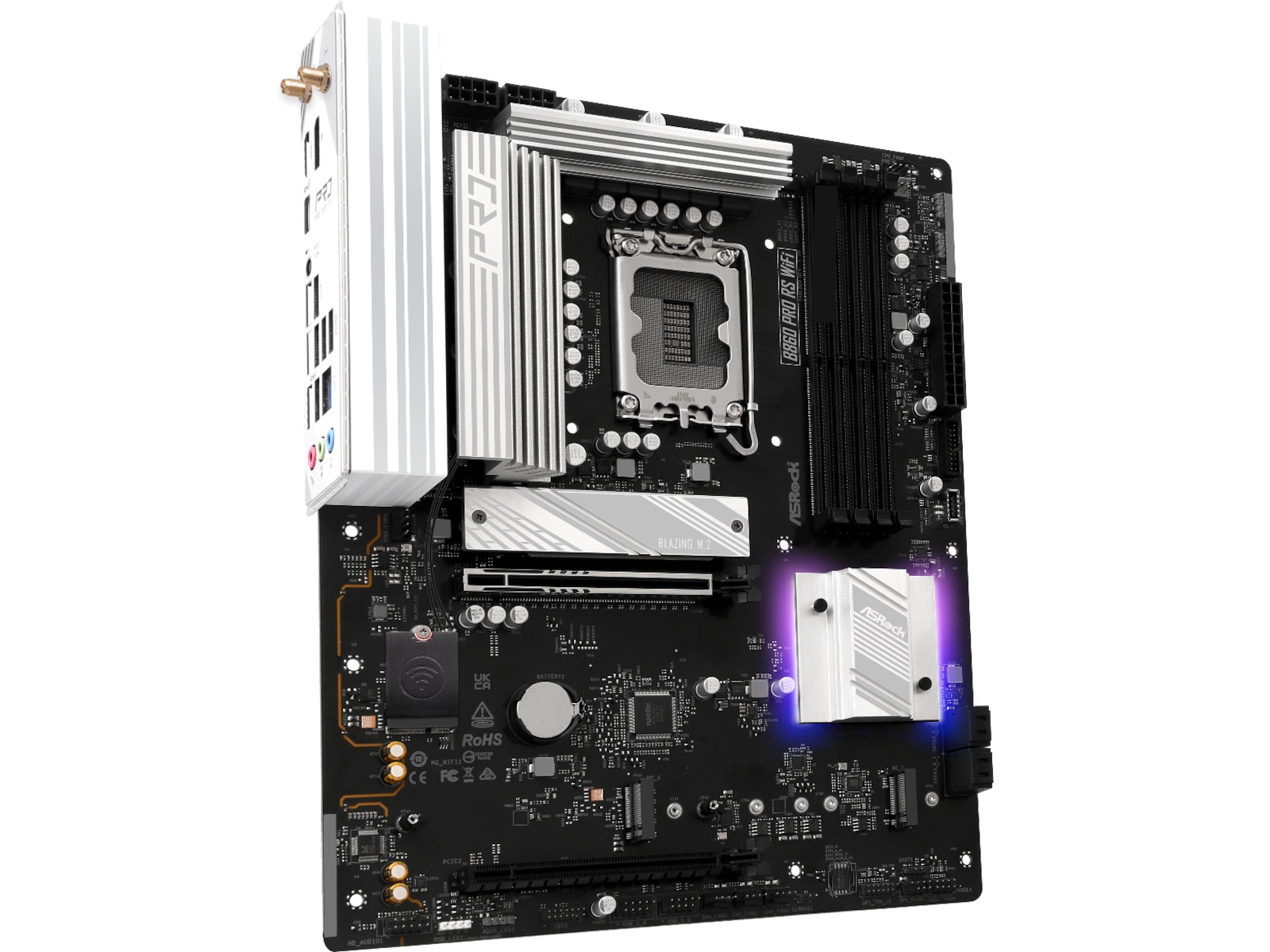 ASRock B860 Pro RS WiFi Hovedkort Intel Socket