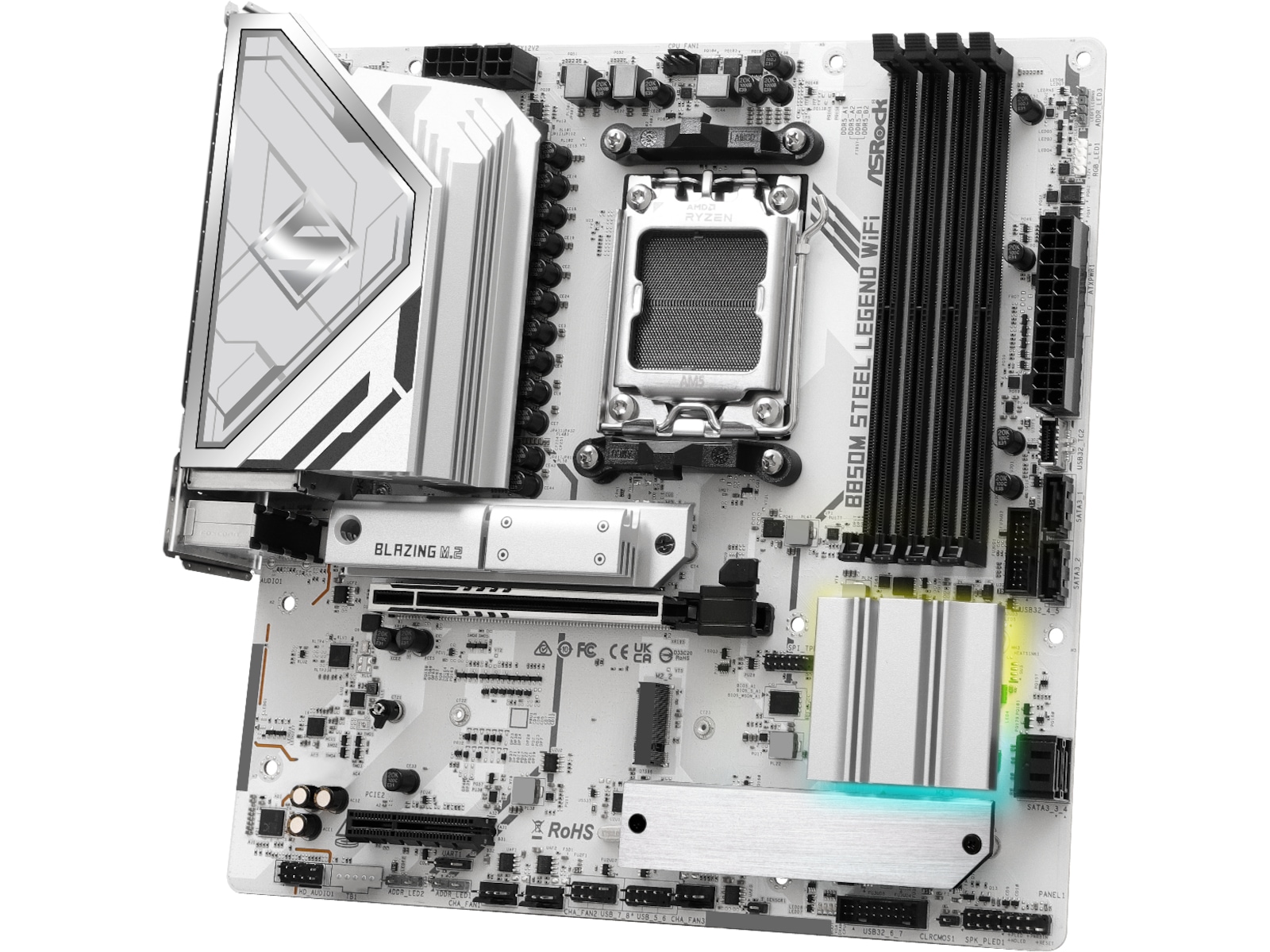 ASRock B850M Steel Legend WiFi Hovedkort AMD Socket