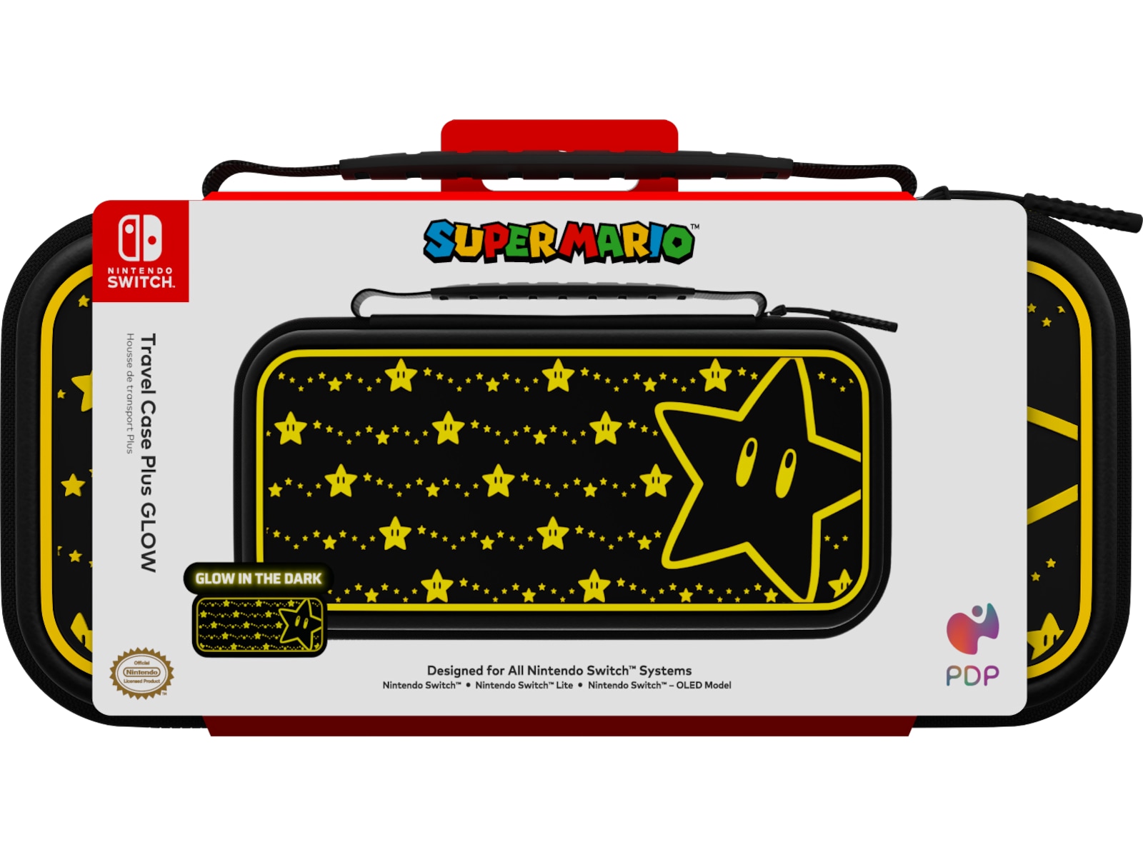 PDP NSW Travel Case Plus GLOW (mario stars) Tilbehør til spillkonsoller