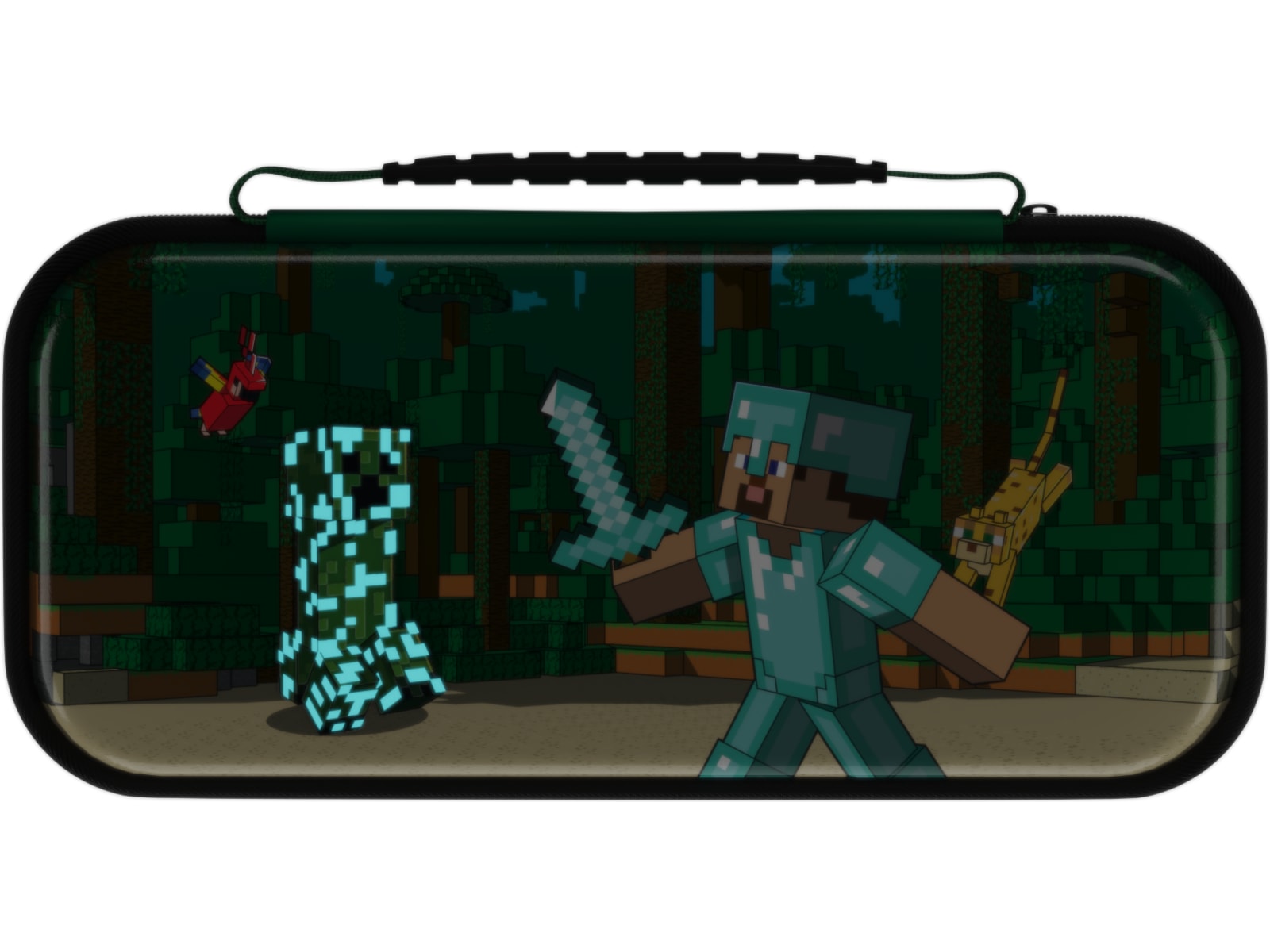 PDP NSW Travel Case Plus GLOW (minecraft forest battle) Tilbehør til spillkonsoller