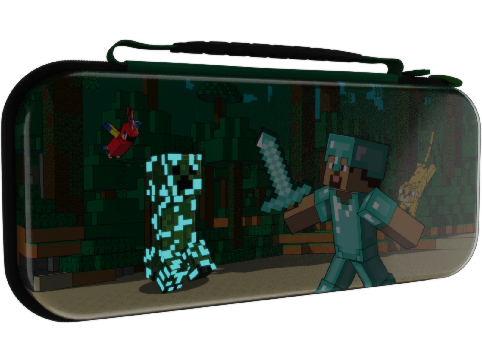 PDP NSW Travel Case Plus GLOW (minecraft forest battle) Tilbehør til spillkonsoller