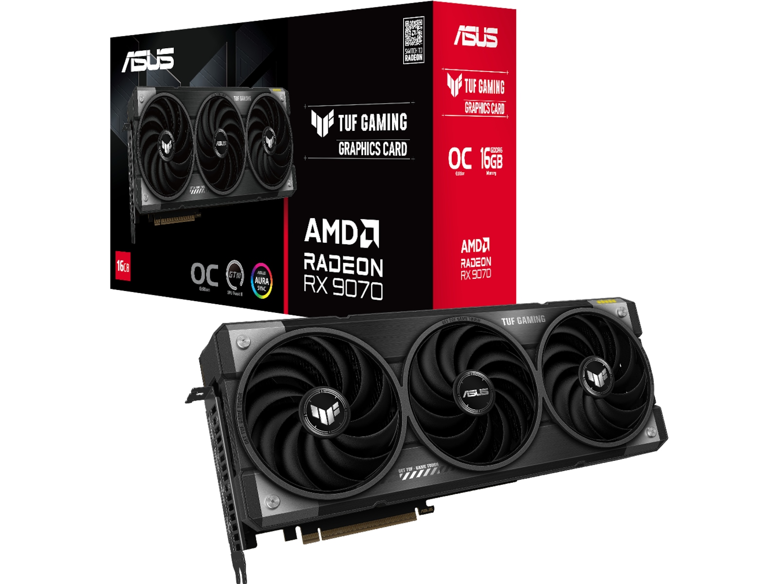 ASUS TUF Gaming AMD Radeon RX 9070 OC Skjermkort