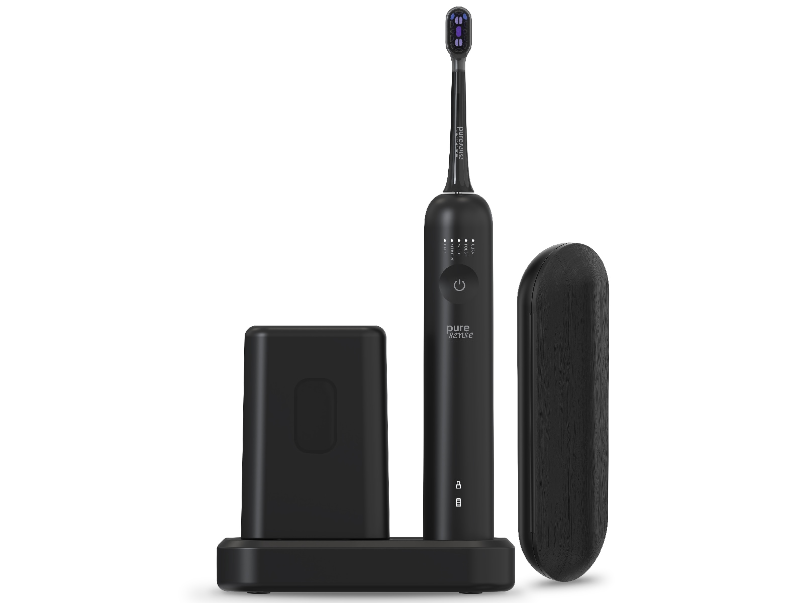 Puresense Dental C Vibrosonic Enhanced Bundle (sort) Elektriske tannbørster