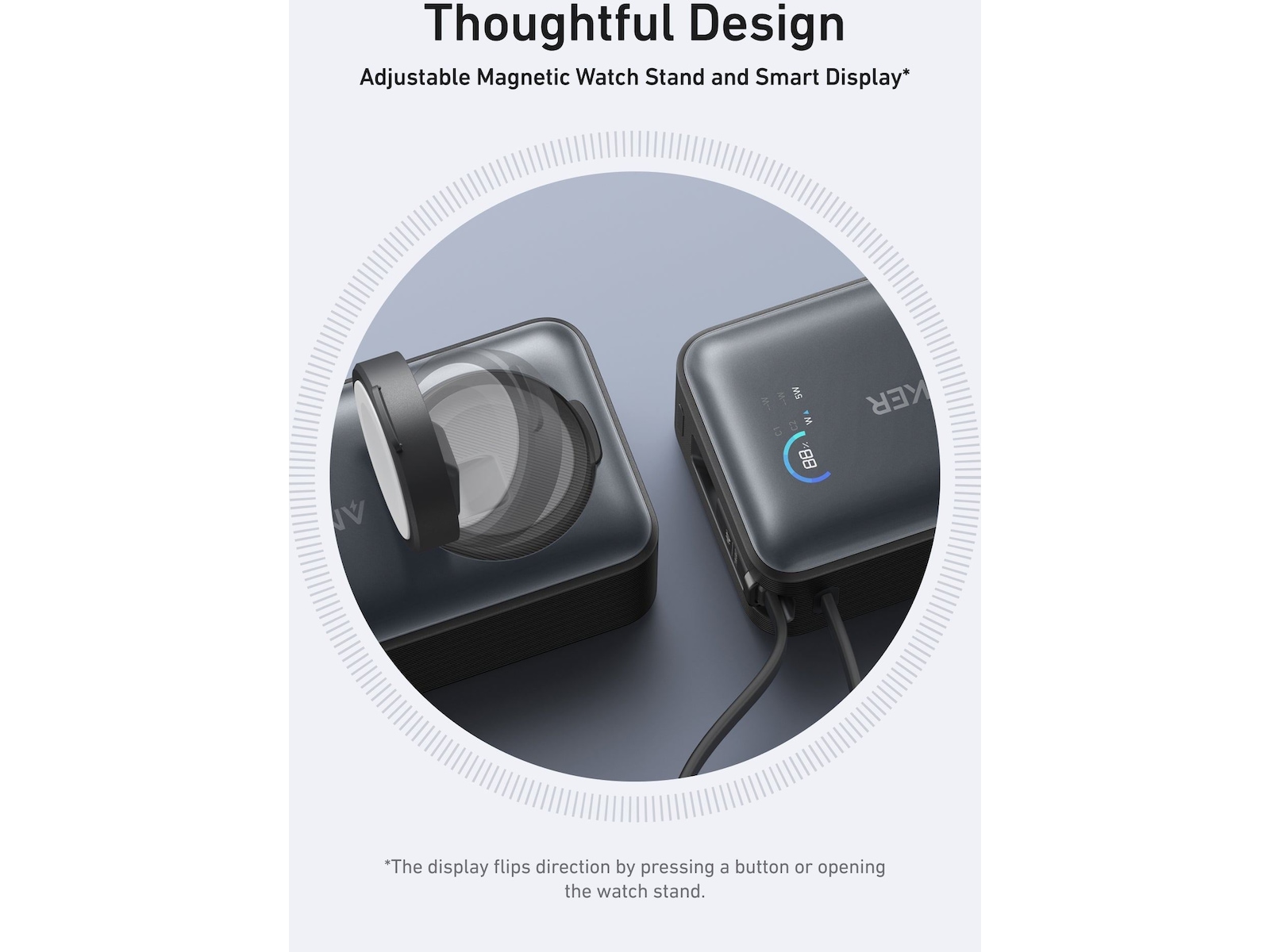 Anker MagGo for Apple Watch Powerbank 10.000mAh (sort) Powerbank