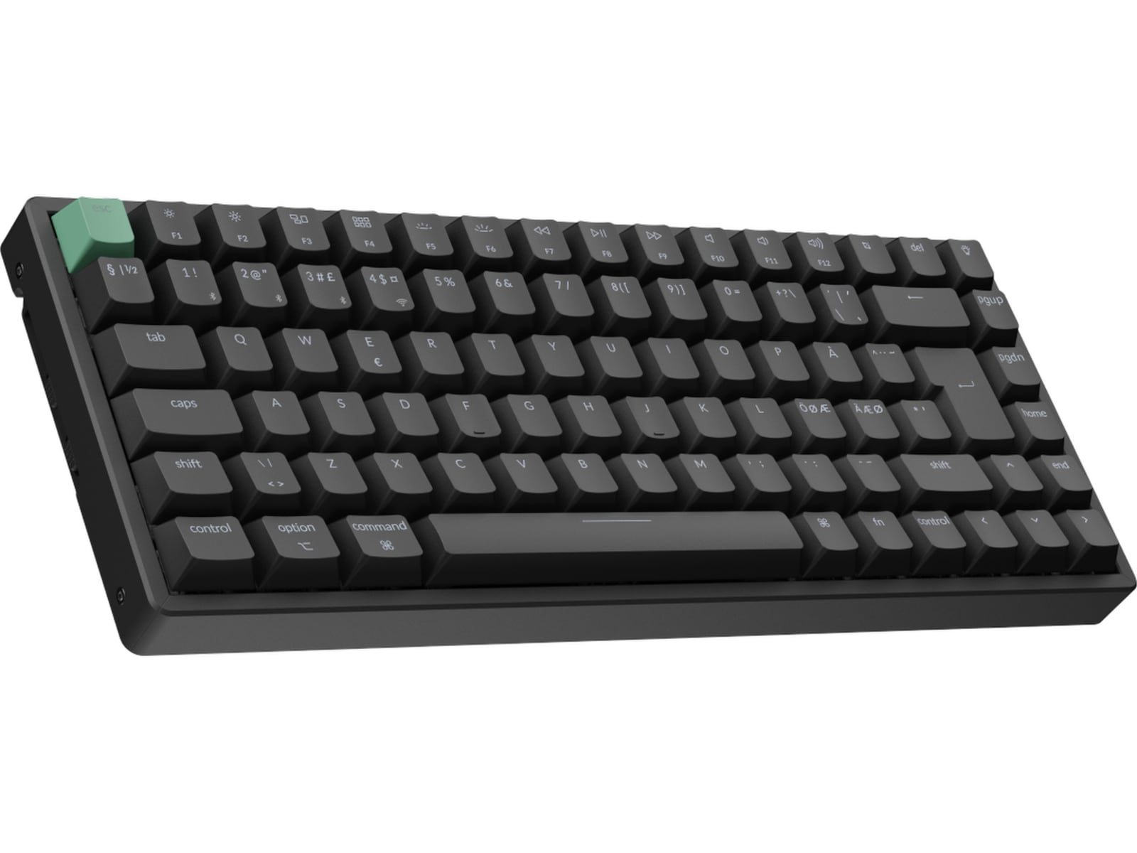 Keychron K2 HE QMK trådløst gamingtastatur (sort) Gamingtastatur