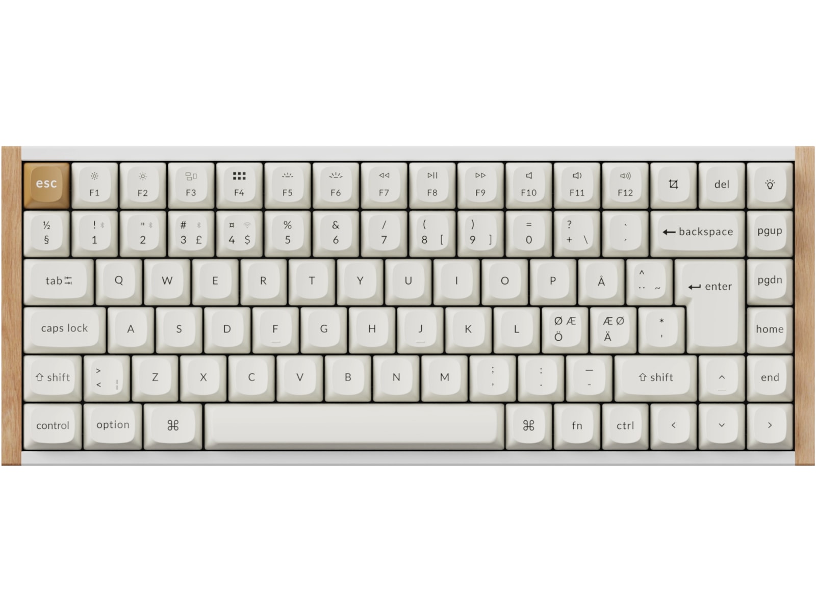 Keychron K2 HE SE QMK trådløst gamingtastatur (hvit) Gamingtastatur