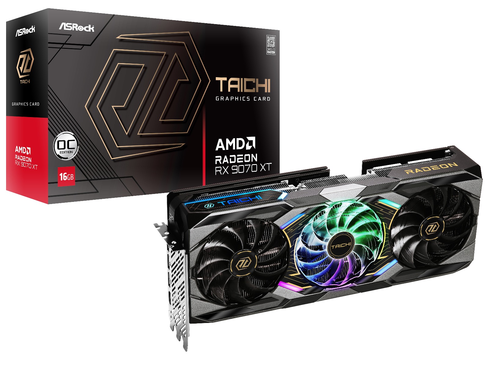 ASRock AMD Radeon RX 9070 XT Taichi OC Skjermkort