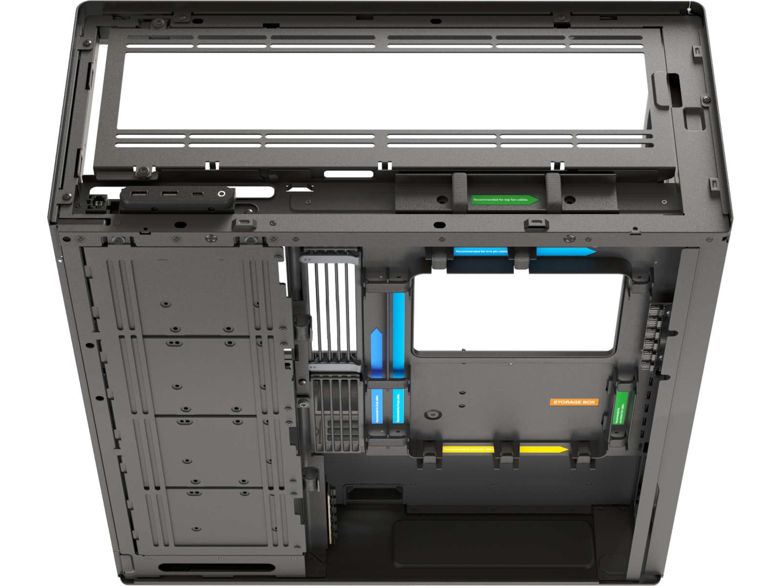 HAVN HS 420 Mid Tower (sort) Midi tower