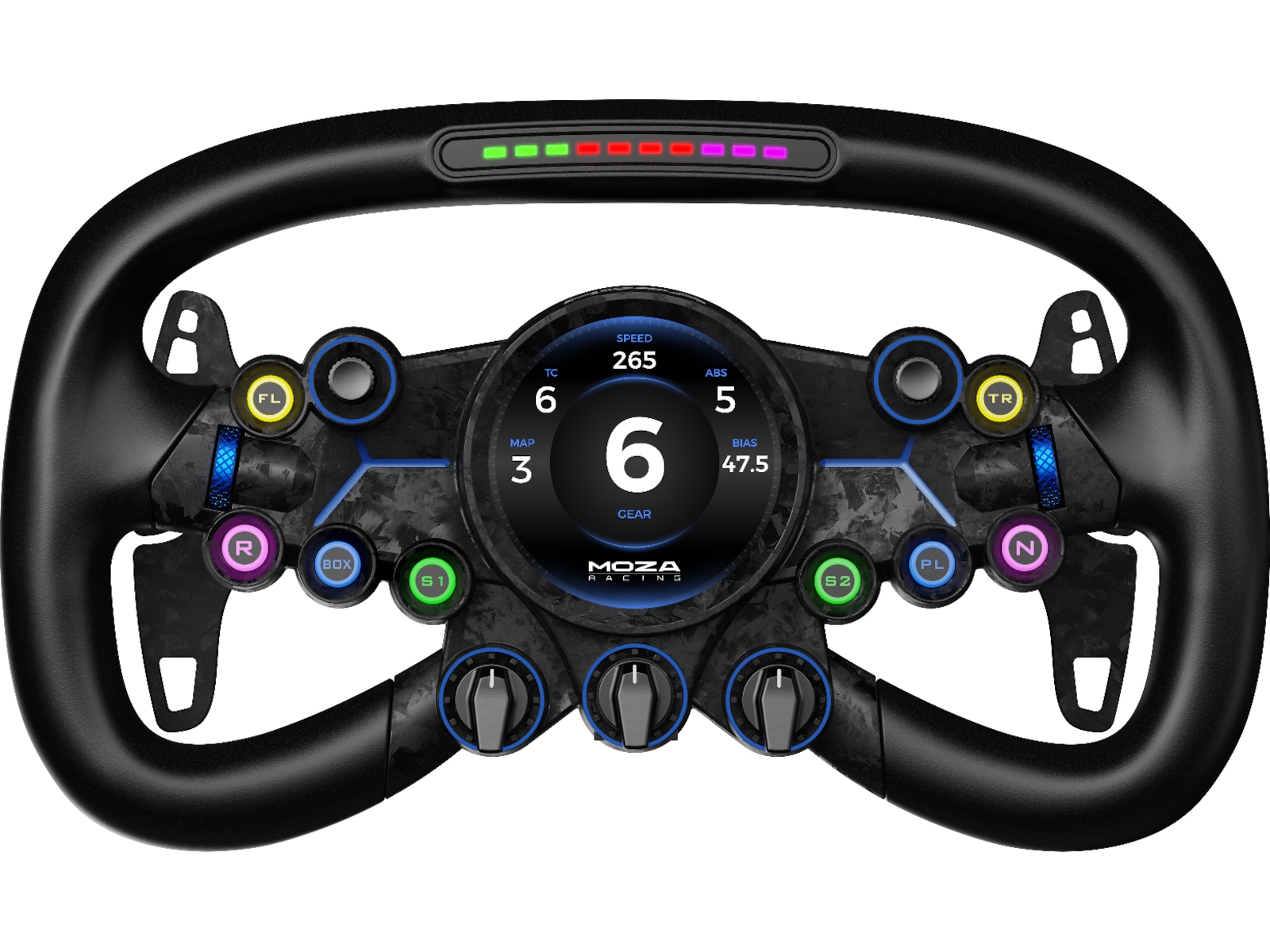 MOZA Vision GS ratt 31cm Ratt og pedaler