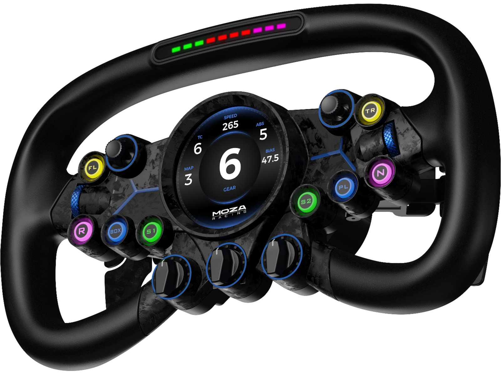 MOZA Vision GS ratt 31cm Ratt og pedaler