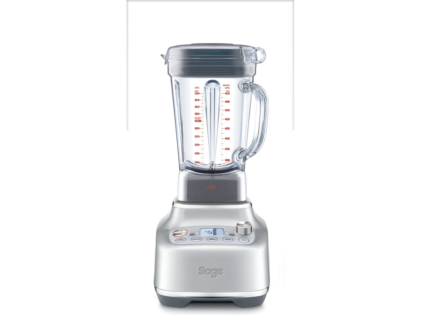 Sage Super Q Blender (børstet stål) -B-Grade Demo hjem & fritid