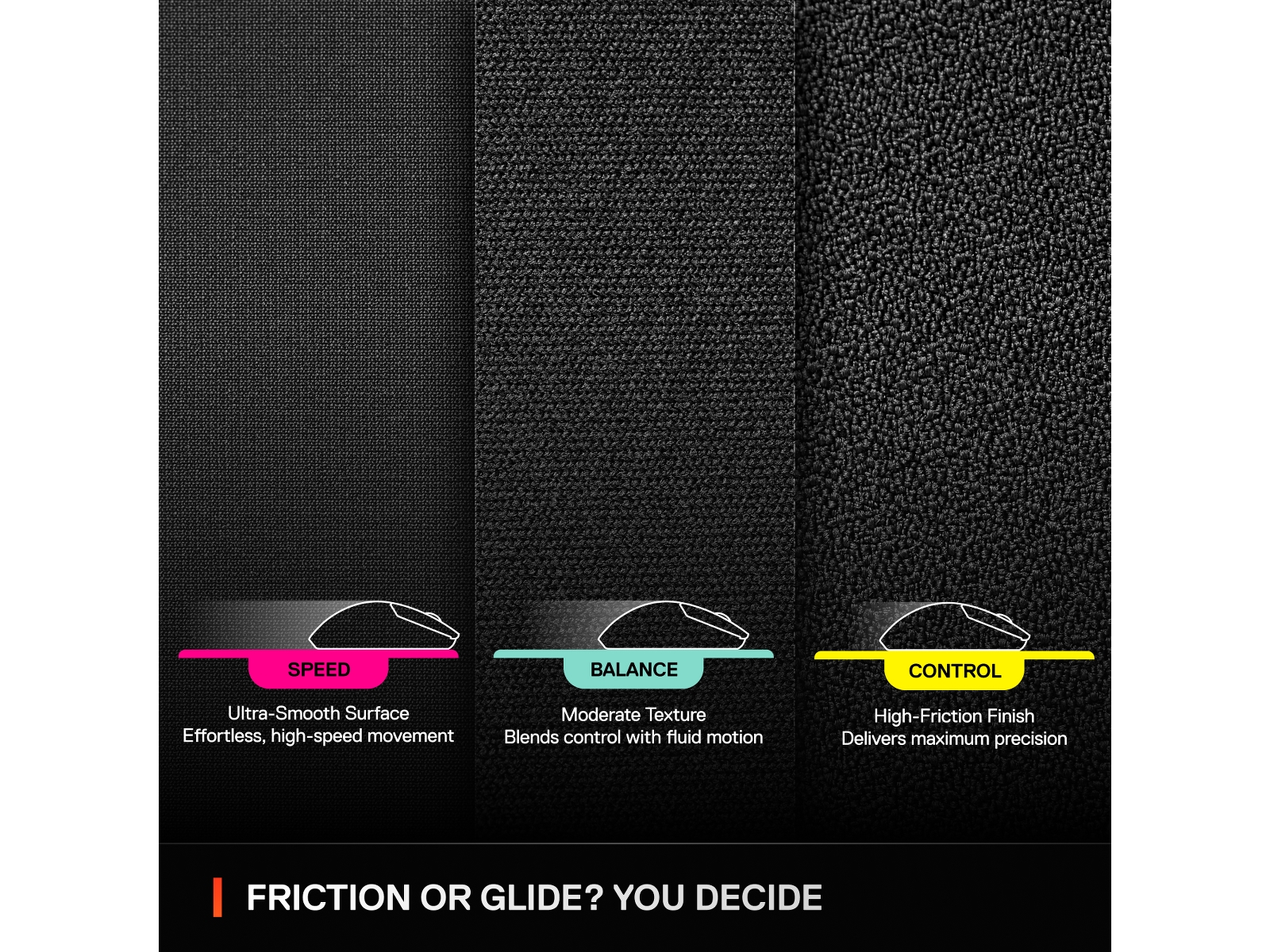 SteelSeries QcK Performance L Balance gamingmusematte Gamingmusematte