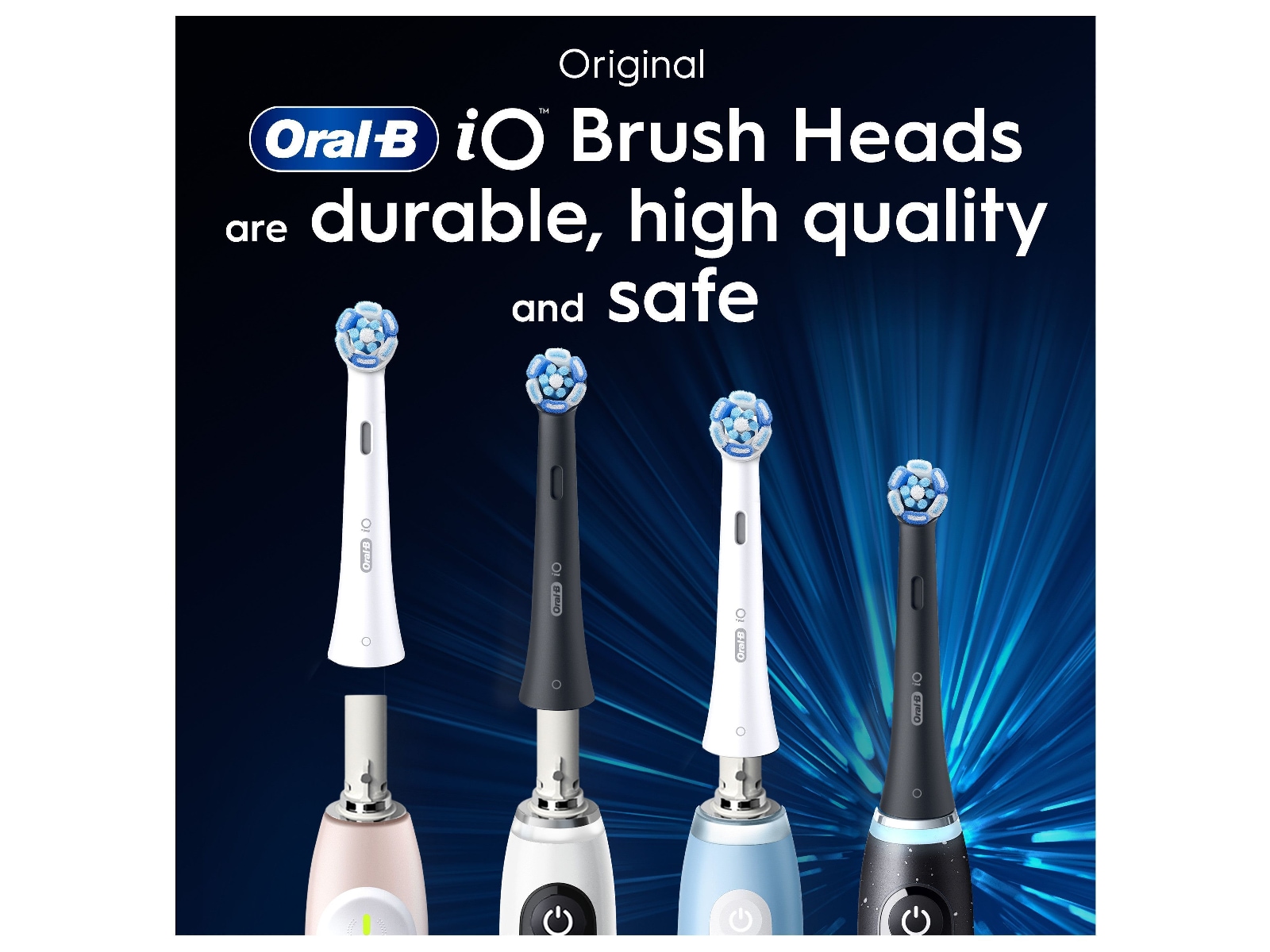 Oral-B iO Ultimate Clean Børstehoder 6 stk (sort) Tannbørstehoder