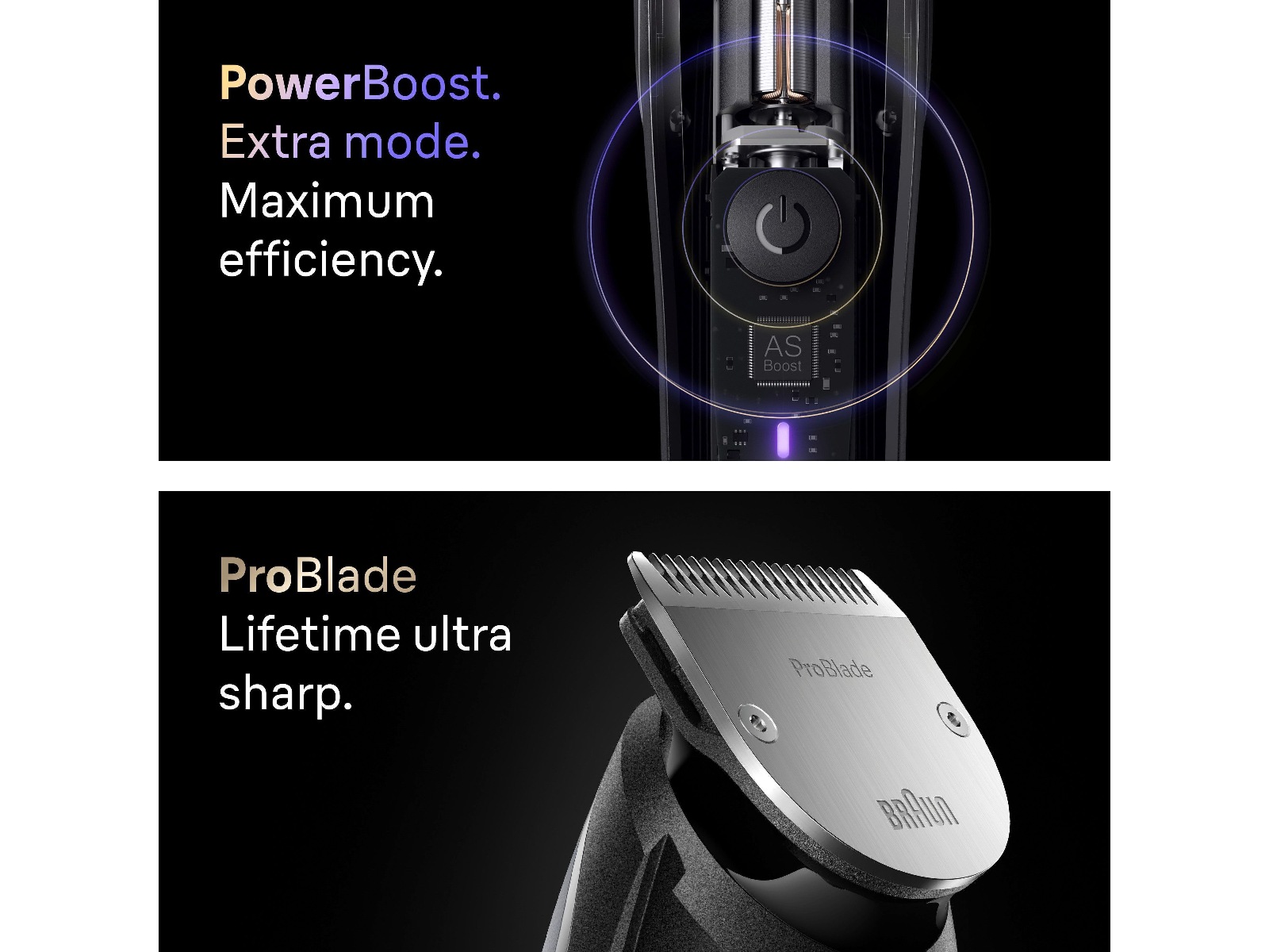 Braun Series 9 Skjeggtrimmer (krom) Barbermaskiner