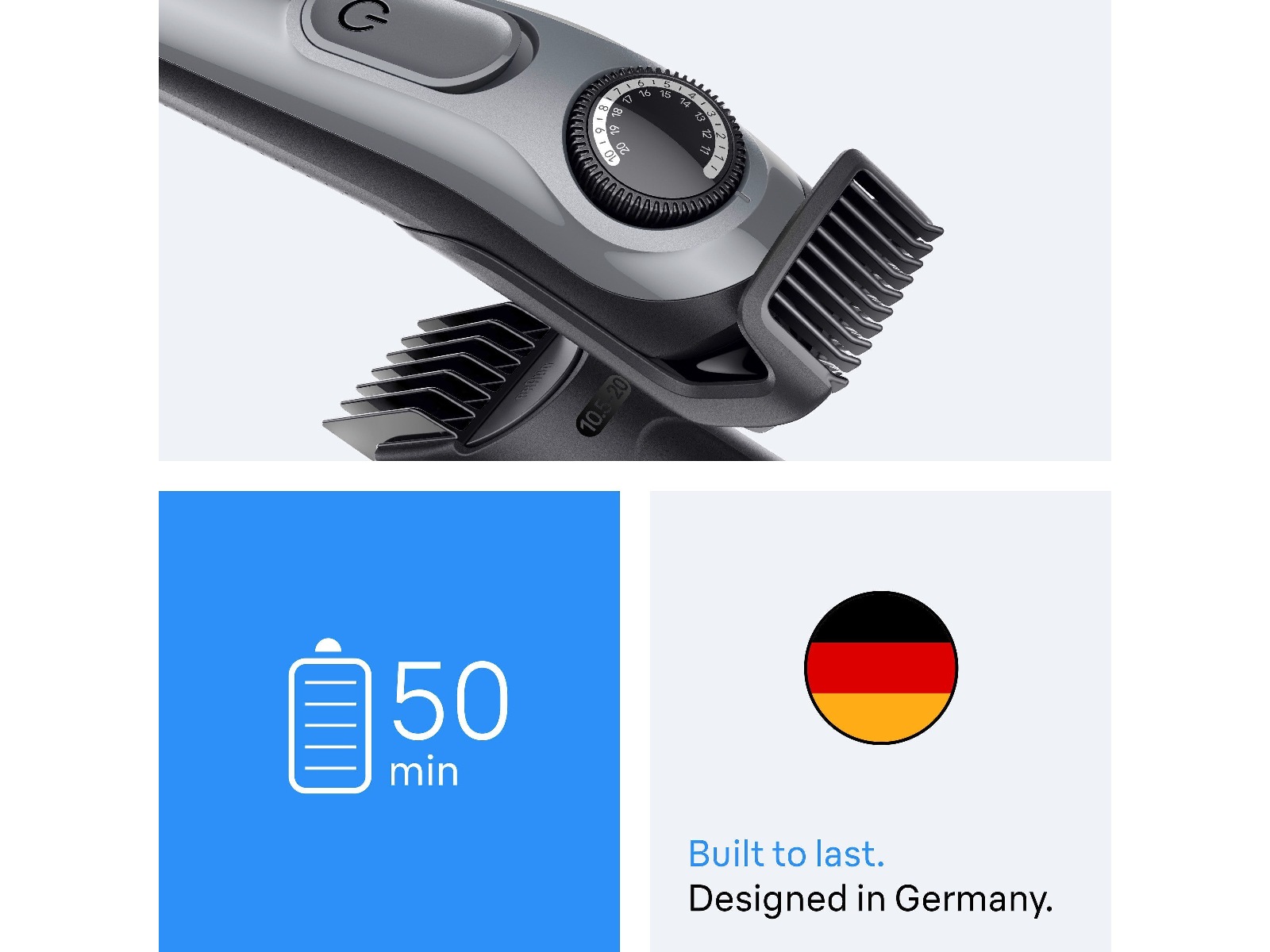 Braun Series 3 Skjeggtrimmer (grå) Barbermaskiner