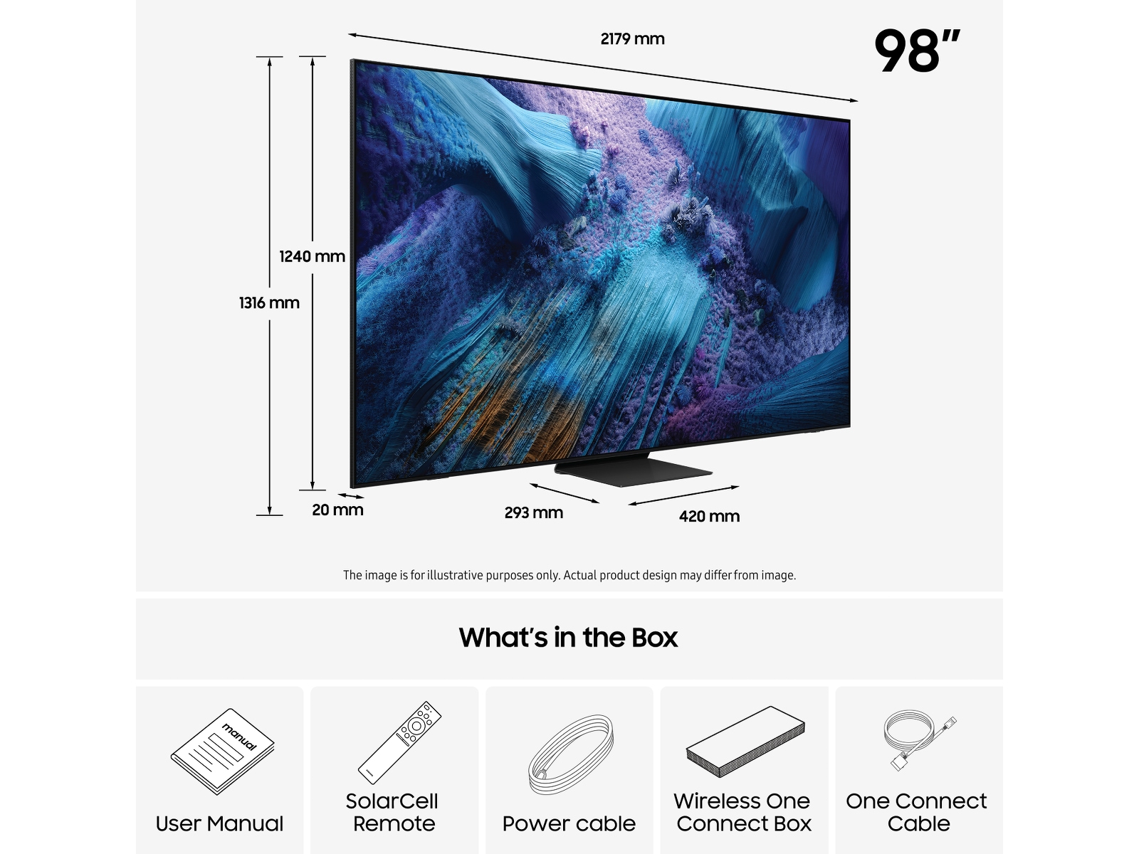 Samsung 98" QN990F Neo QLED 8K Mini LED Smart TV (2025) Over 80 tommer TV