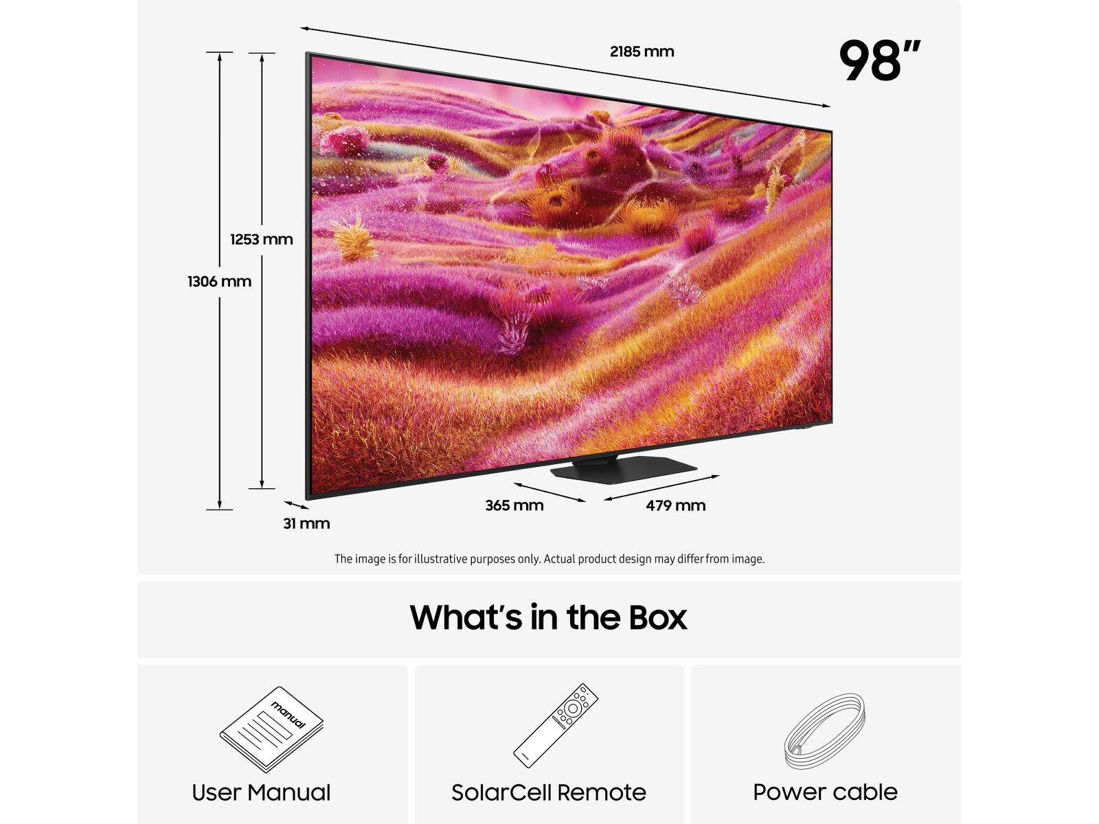 Samsung 98" QN90F Neo QLED 4K Mini LED Smart TV (2025) Over 80 tommer TV