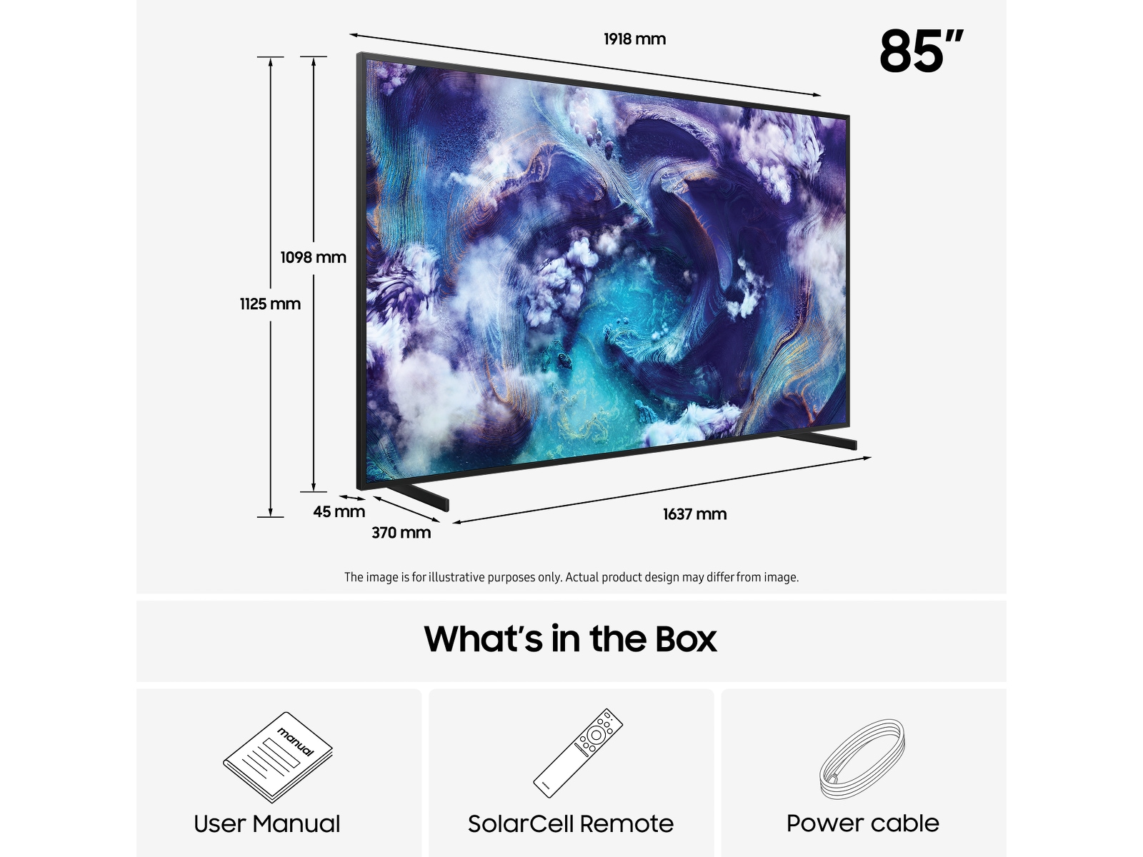 Samsung 85" QN900F Neo QLED 8K Mini LED  Smart TV (2025) Over 80 tommer TV