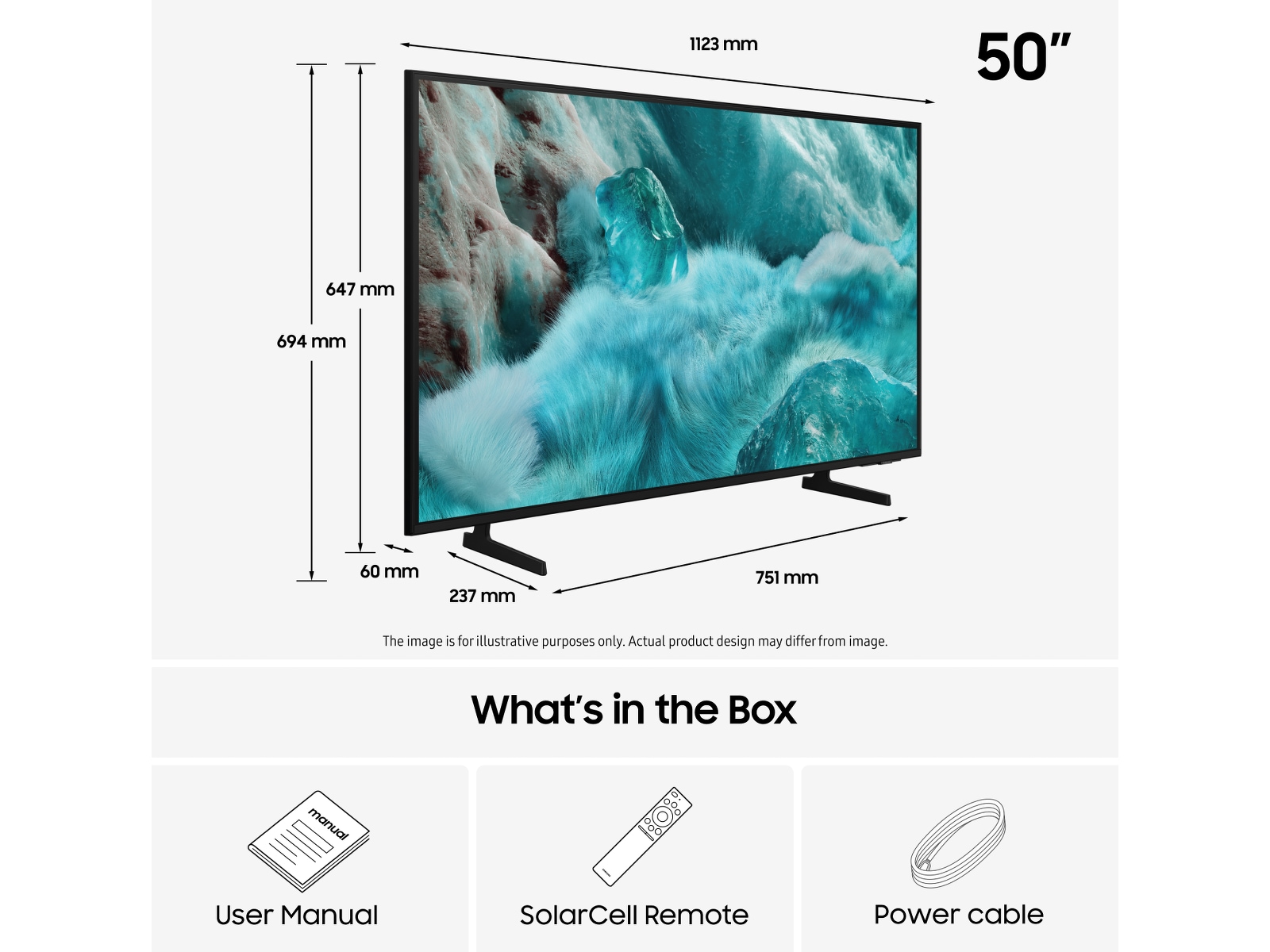 Samsung 50" Q7FA QLED 4K Smart TV (2025) 50 - 59 tommer TV