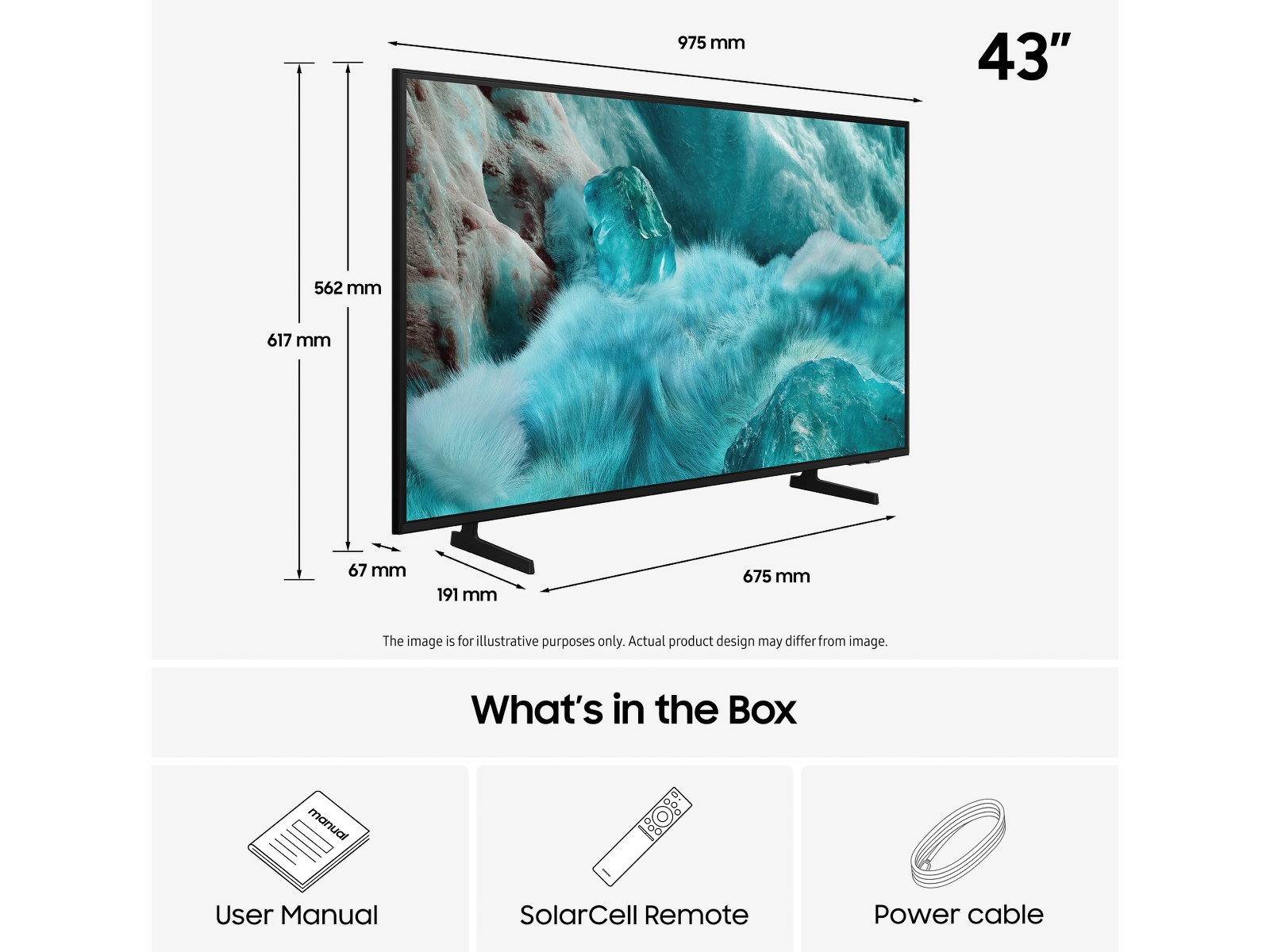 Samsung 43" Q7FA QLED 4K Smart TV (2025) 20 - 49 tommer TV