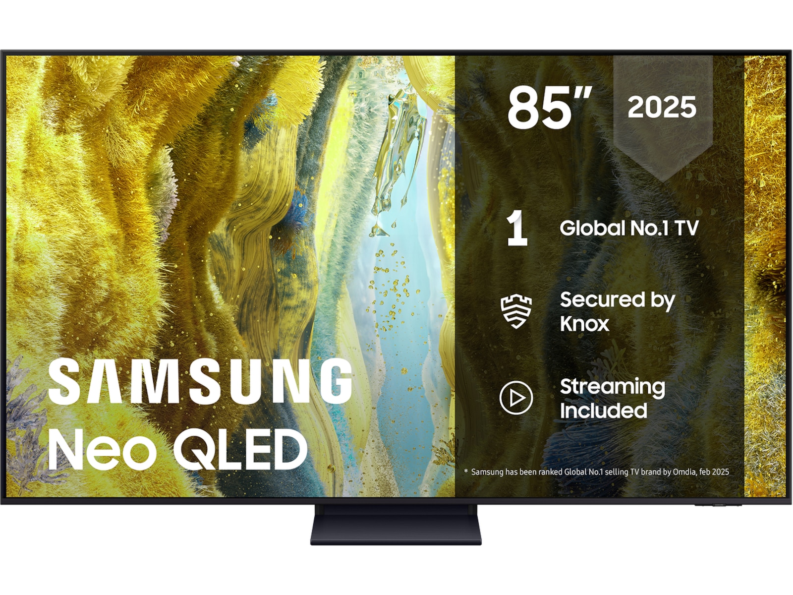 Samsung 85" QN73F Neo QLED 4K Mini LED Smart TV (2025) Over 80 tommer TV