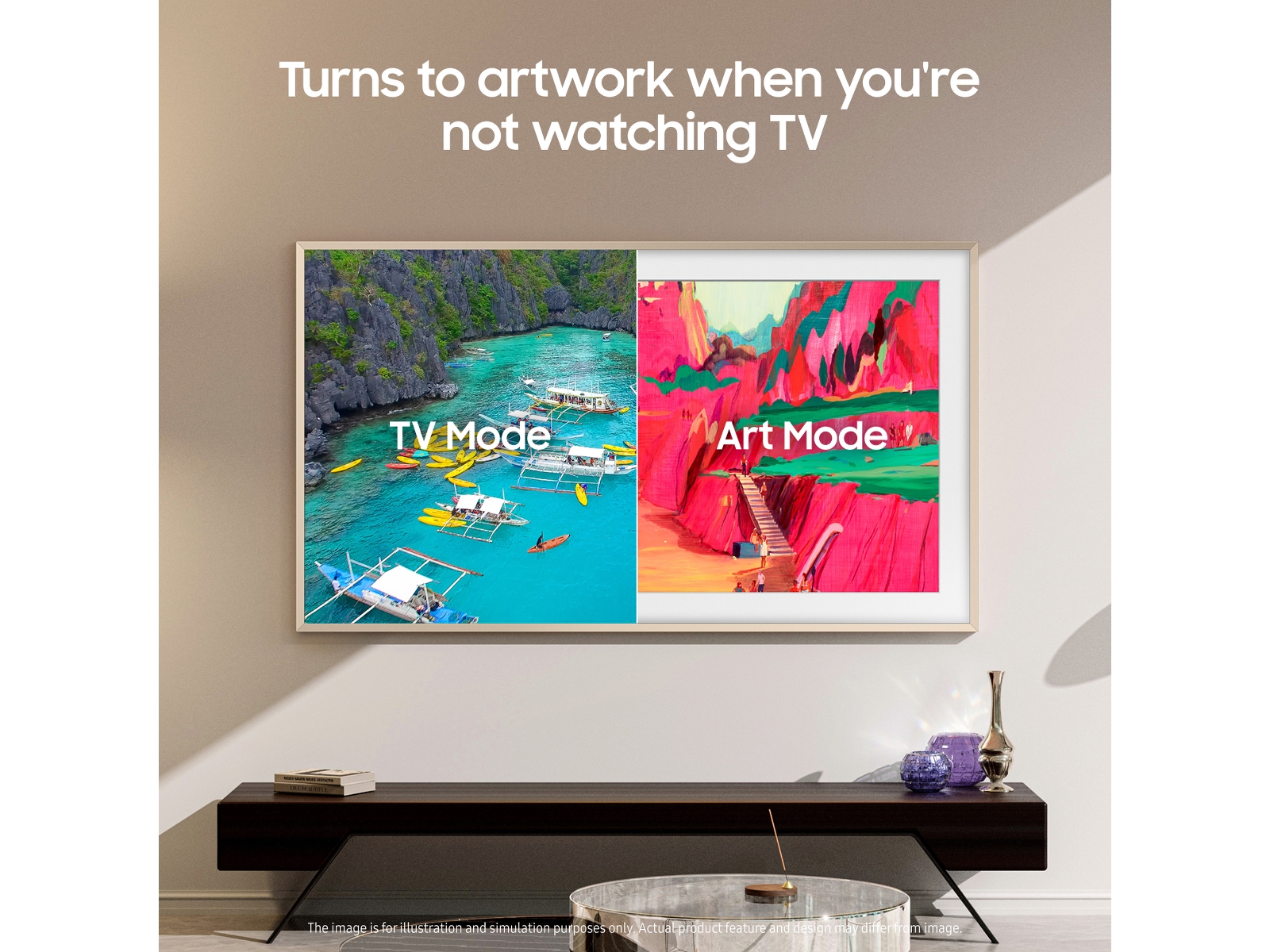 Samsung 55" The Frame LS03FA QLED 4K Smart TV (2025) 50 - 59 tommer TV