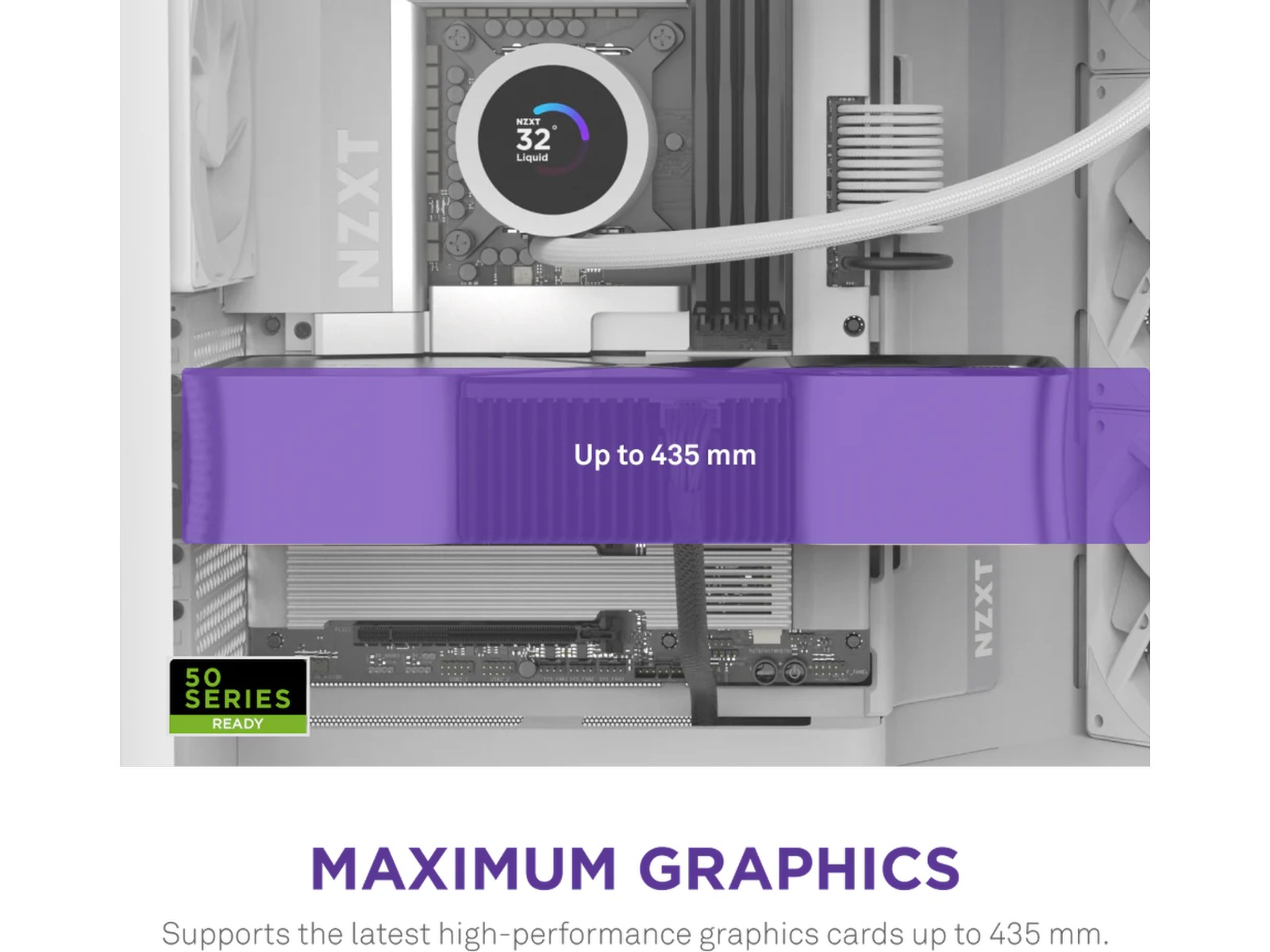 NZXT H9 Flow Mid Tower (hvit) Midi tower