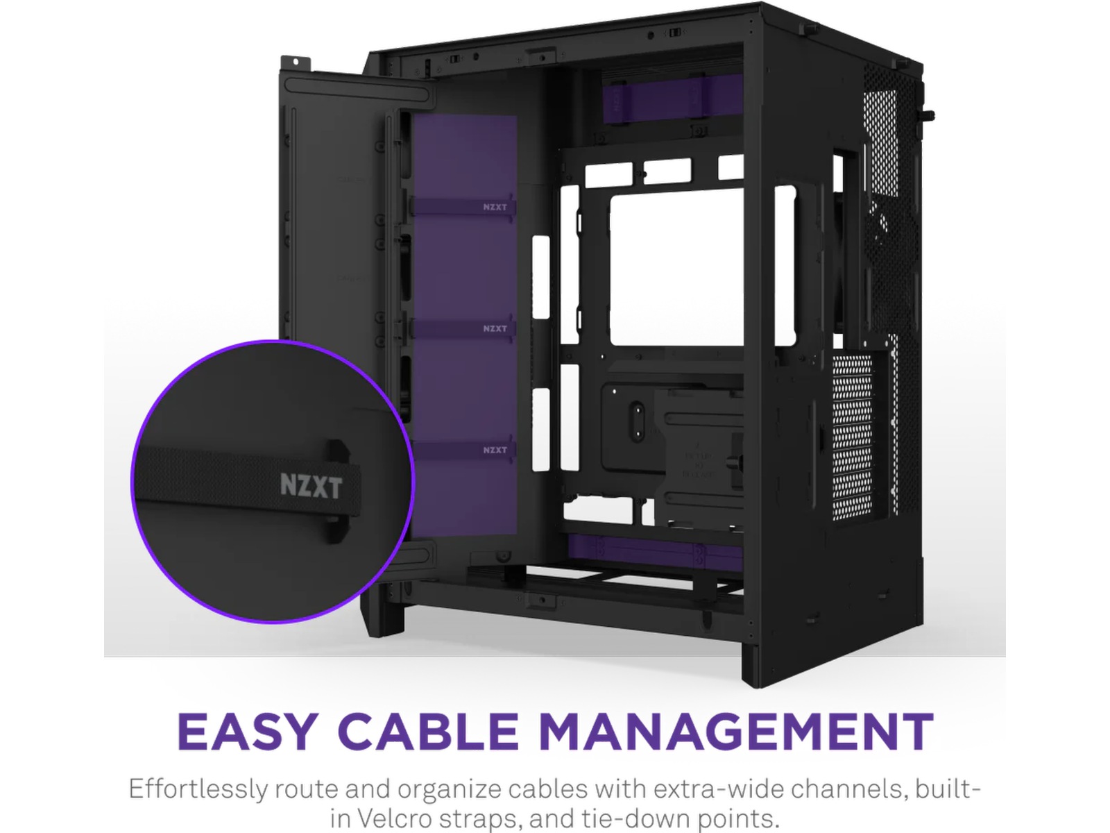 NZXT H9 Flow RGB Mid Tower (sort) Midi tower