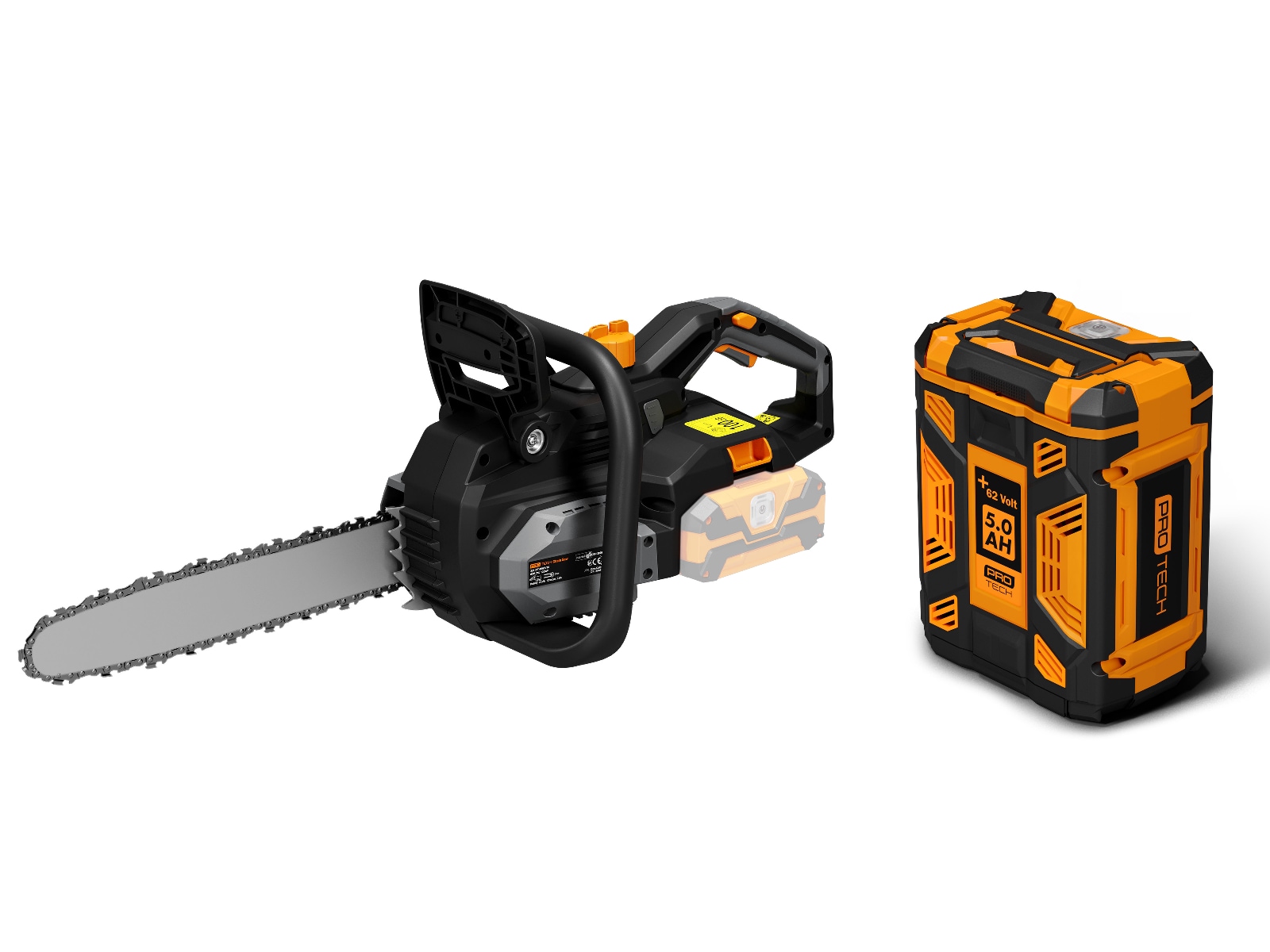 Protech +62 Volt børsteløs motorsag Motorsager