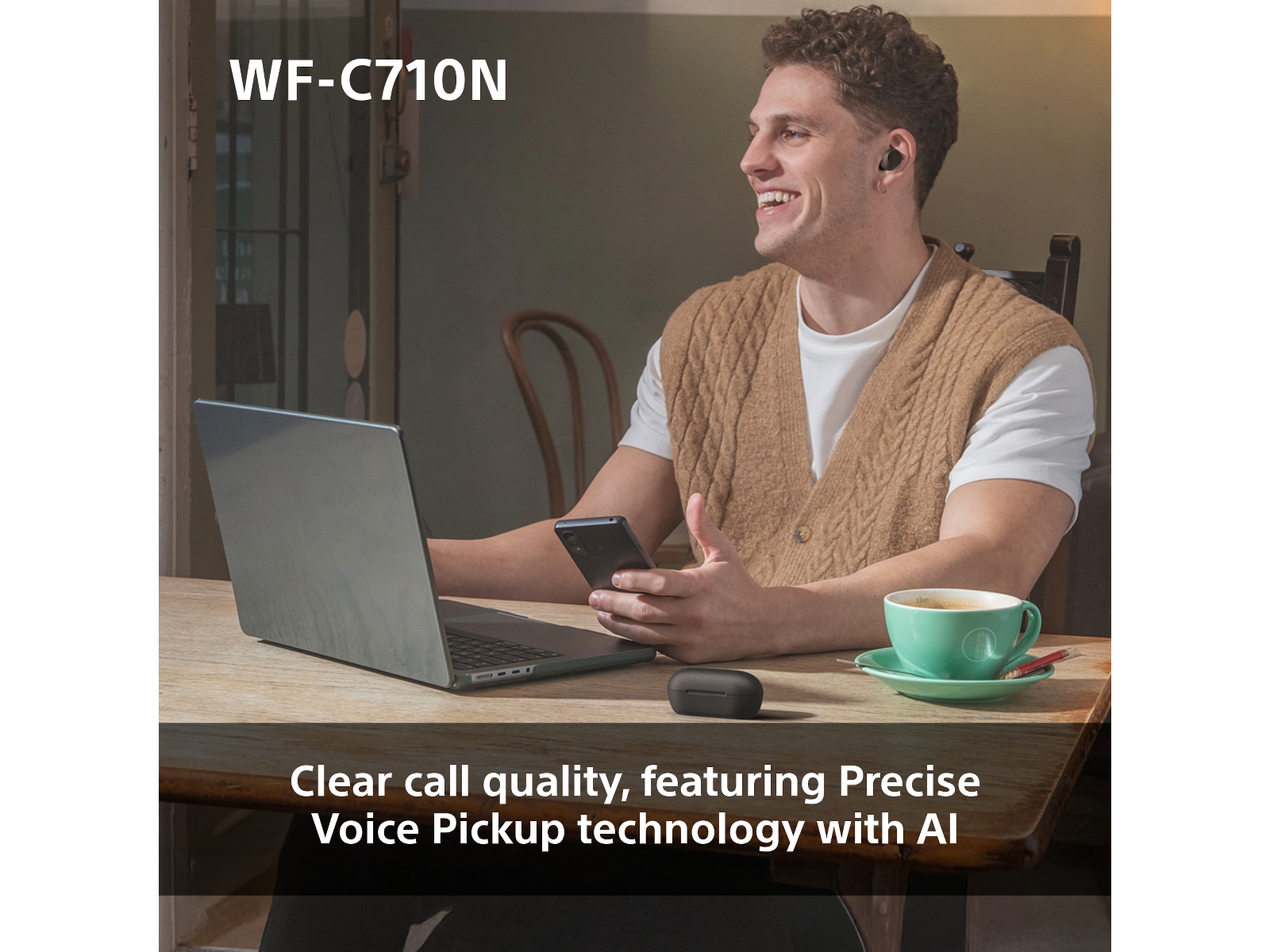 Sony WF-C710N Trådløse ørepropper, In-ear (sort) Ørepropper