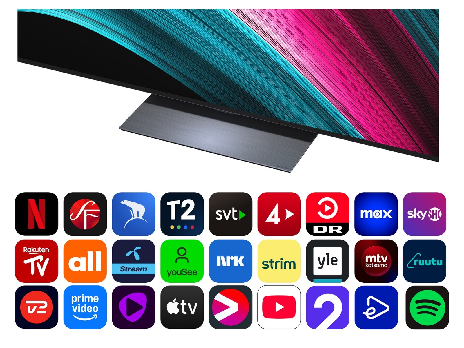 LG 83" C5 AI 4K OLED Smart TV (2025) Over 80 tommer TV