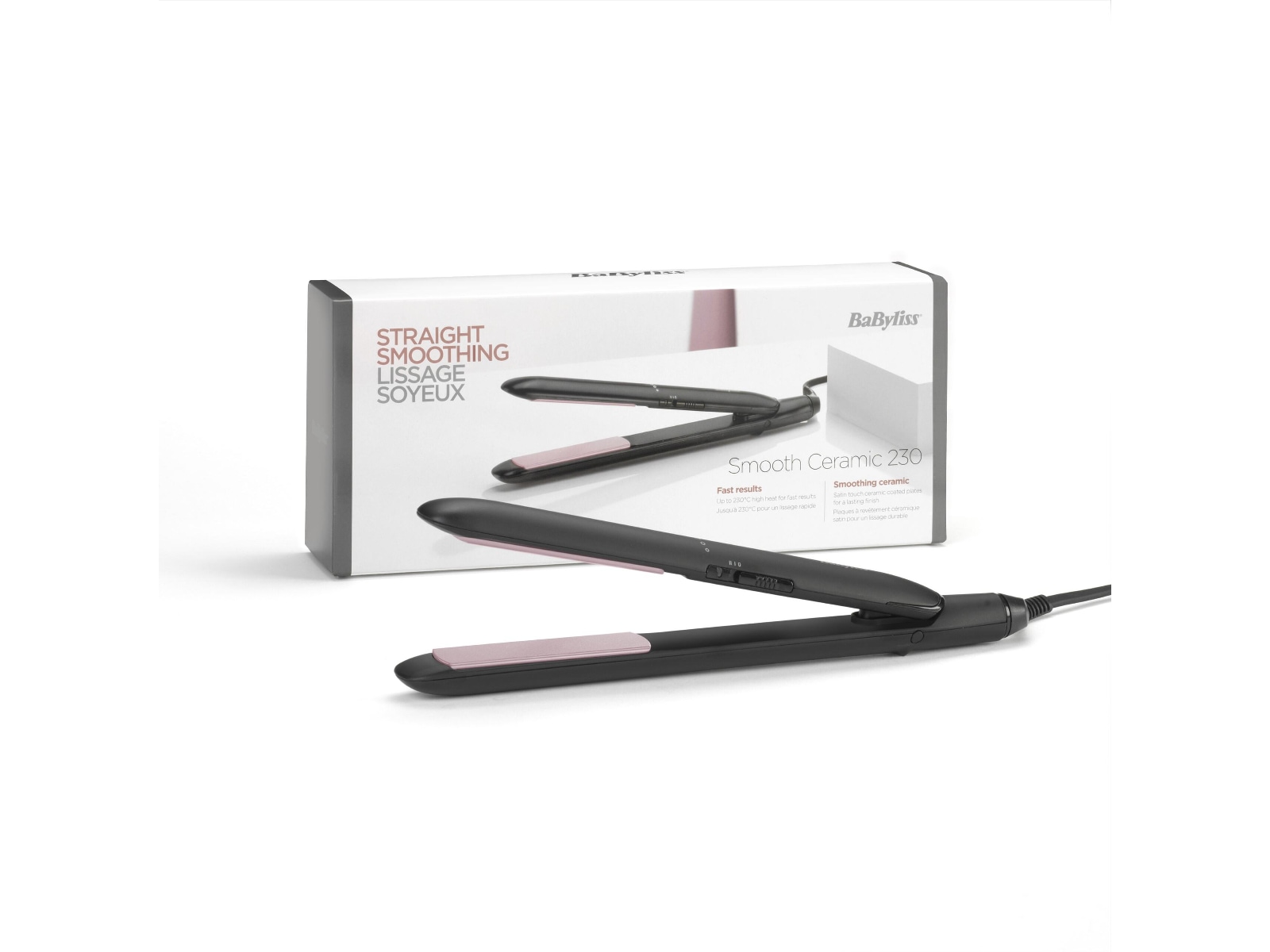 BaByliss Smooth Ceramic 230 Rettetang Hårpleie & styling