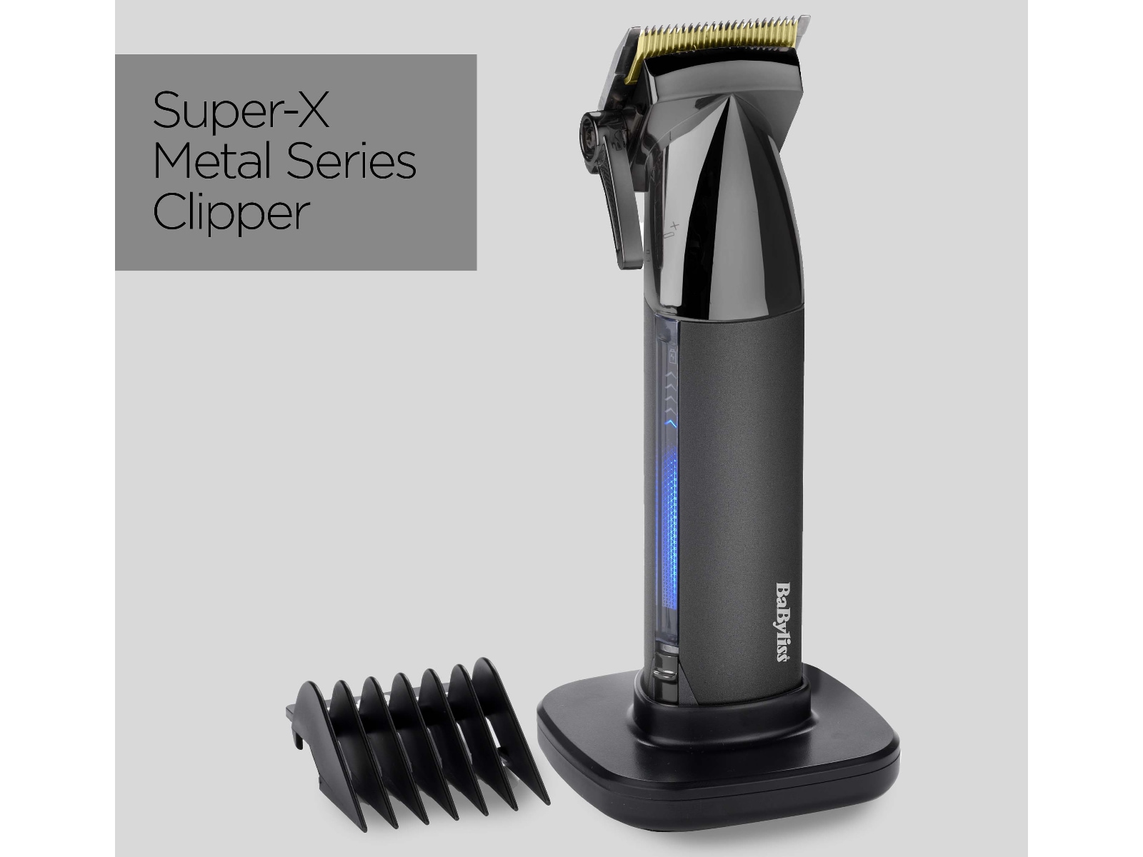 BaByliss Super X Metal Hårklipper (sort) Hårklippere