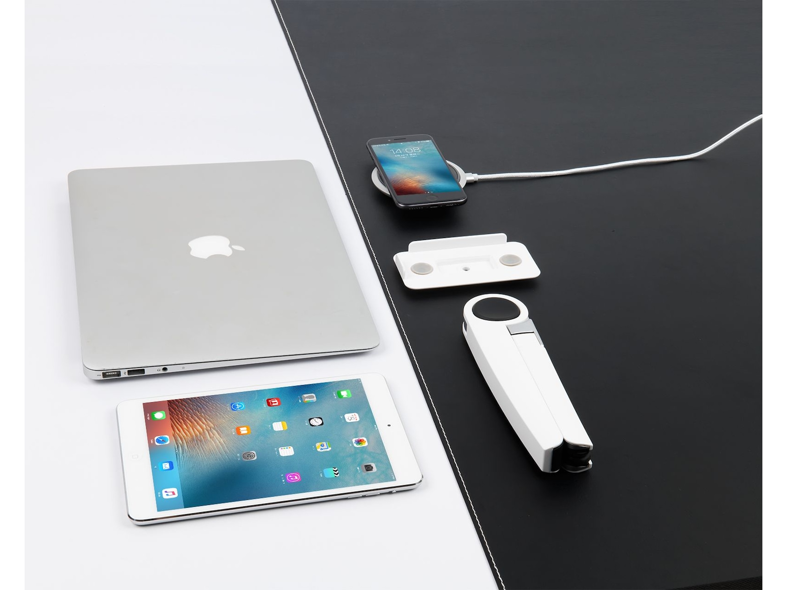 Kenson Spider tablet- og laptopstativ (hvit) Laptopstand