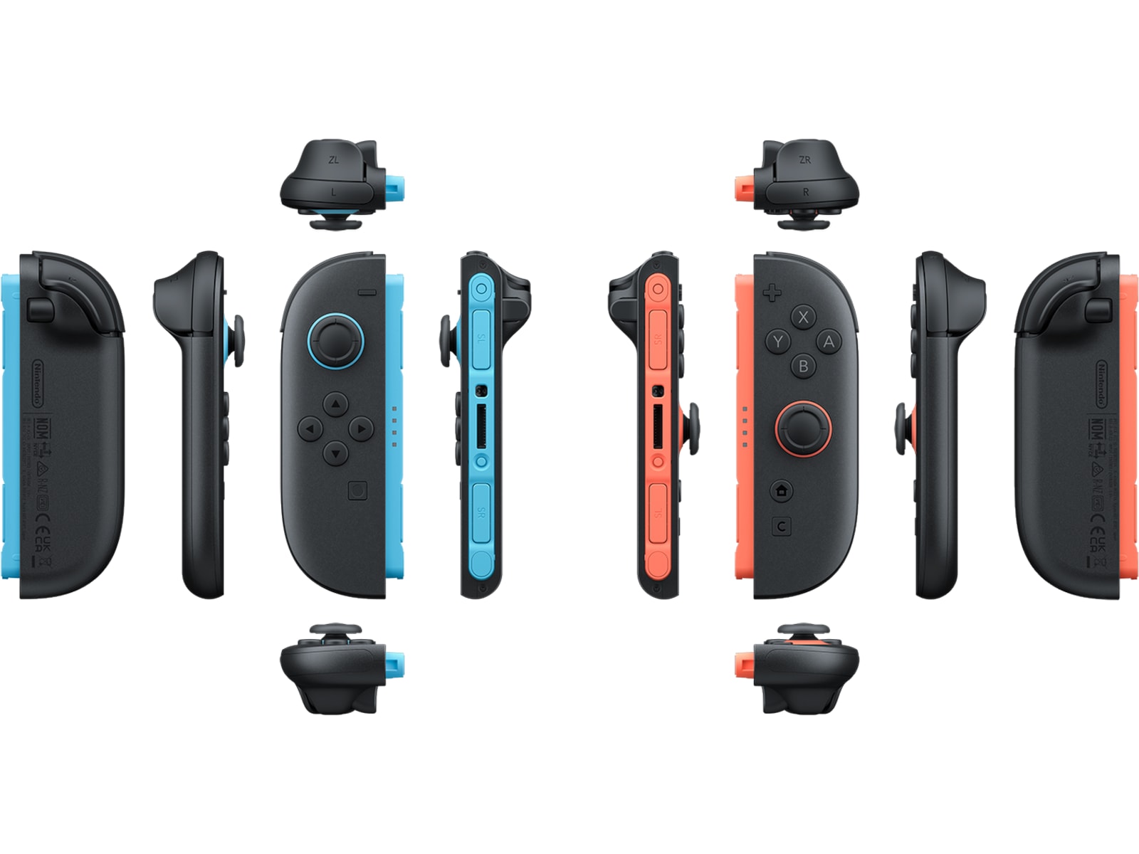 Nintendo Switch 2 Joy-Con 2 Controller (Light Blue/Light Red) Tilbehør til spillkonsoller