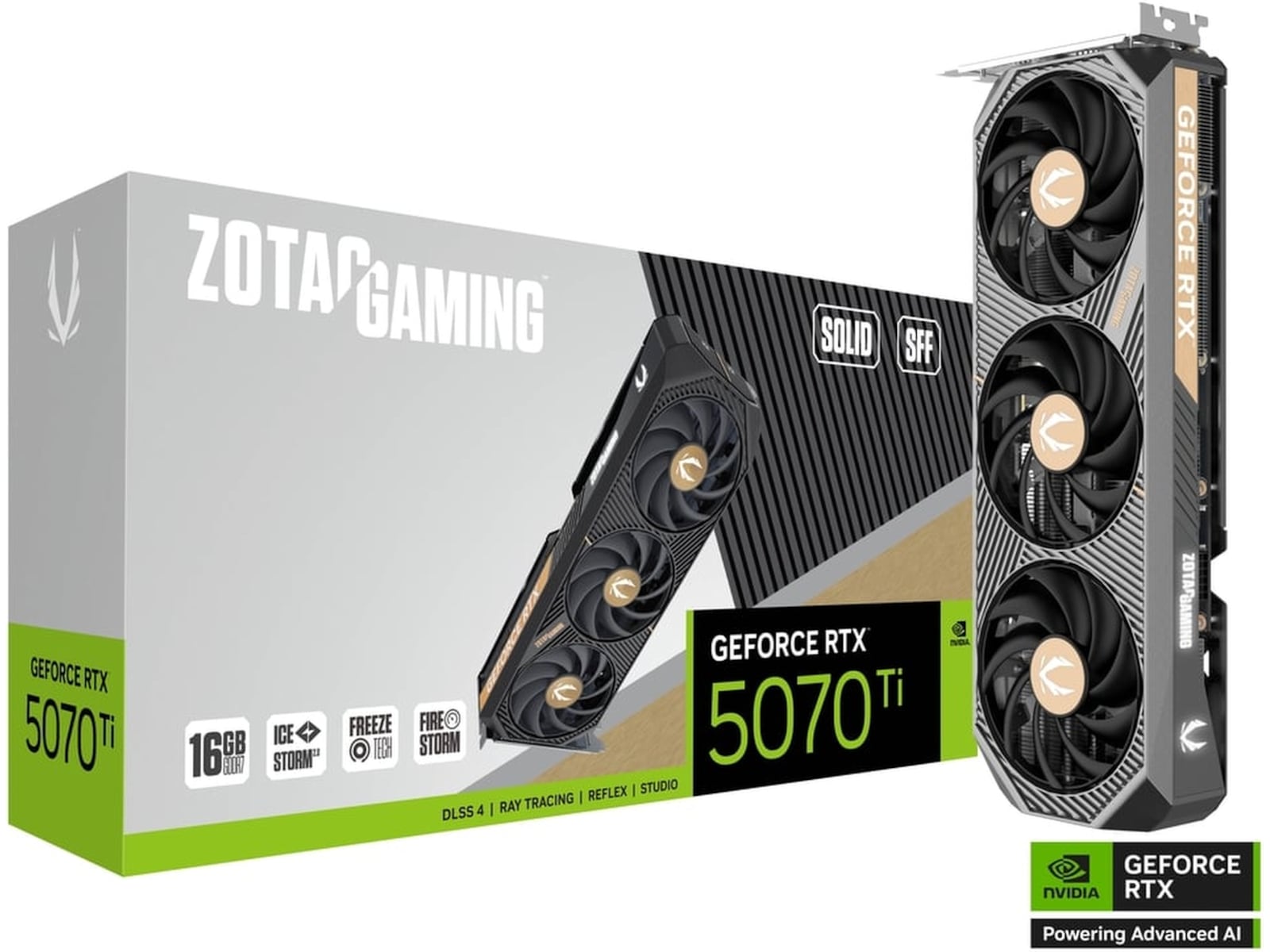 Zotac Gaming GeForce RTX 5070 Ti SOLID SFF Skjermkort