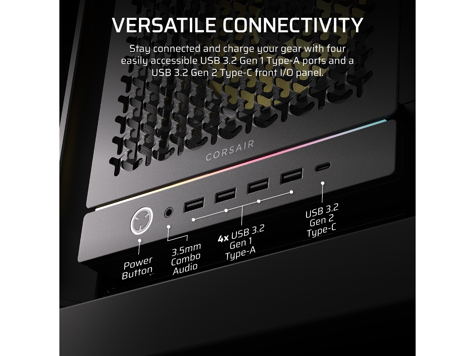 Corsair FRAME 5000D RS ARGB Mid Tower (sort) Midi tower