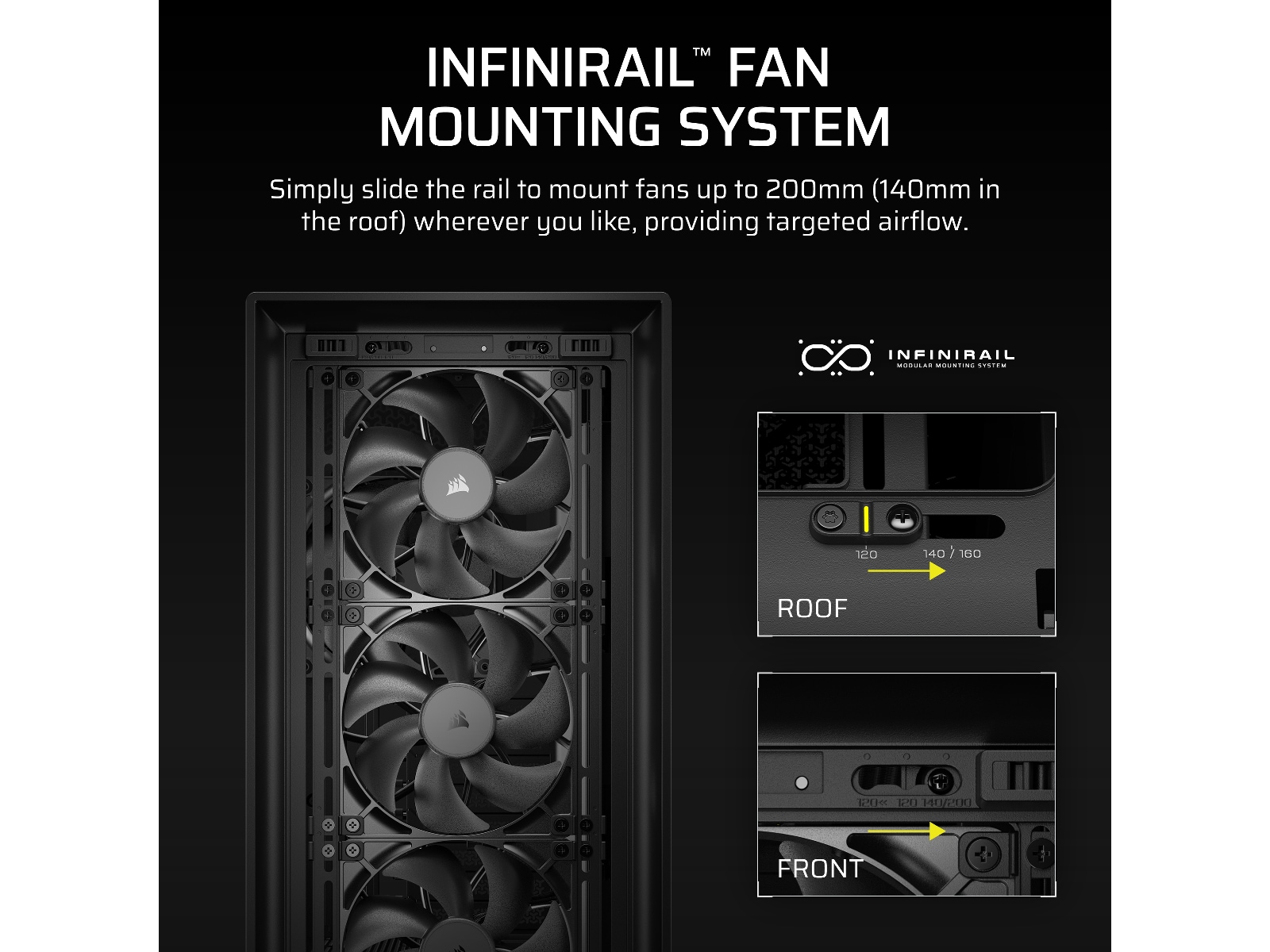 Corsair FRAME 5000D RS Mid Tower (sort) Midi tower