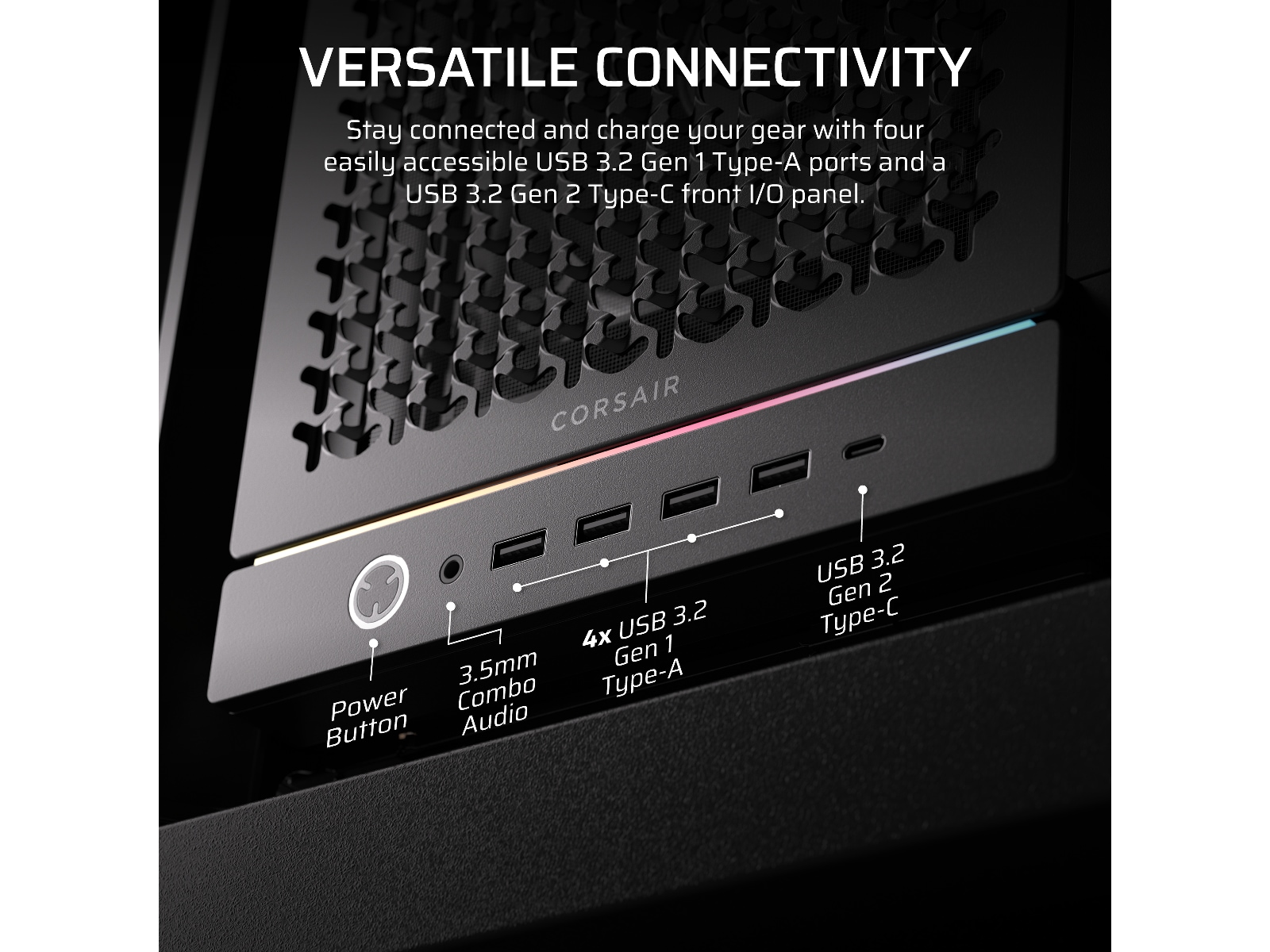 Corsair FRAME 5000D RS Mid Tower (sort) Midi tower