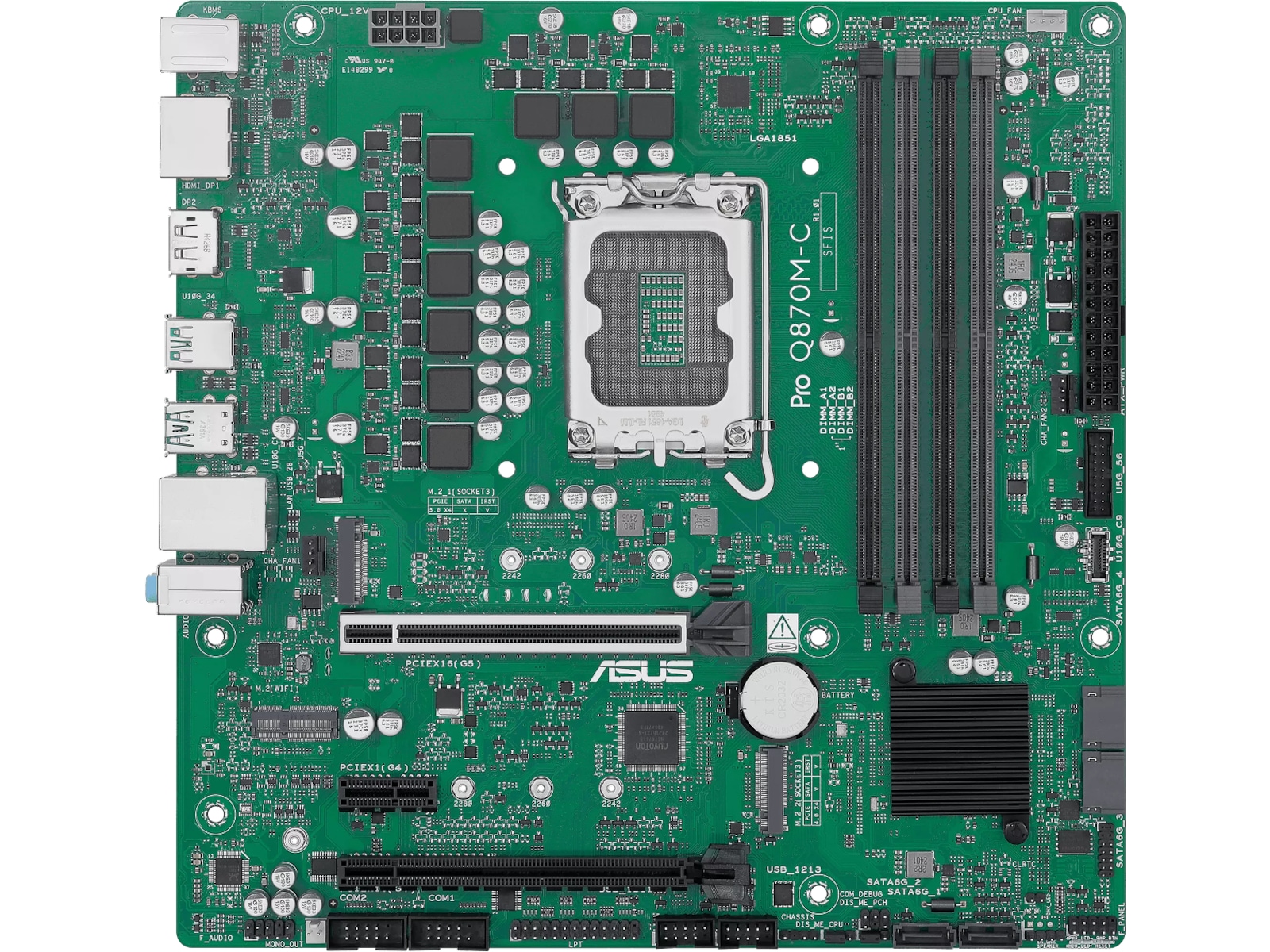 ASUS Pro Q870M-C-CSM Hovedkort Intel Socket