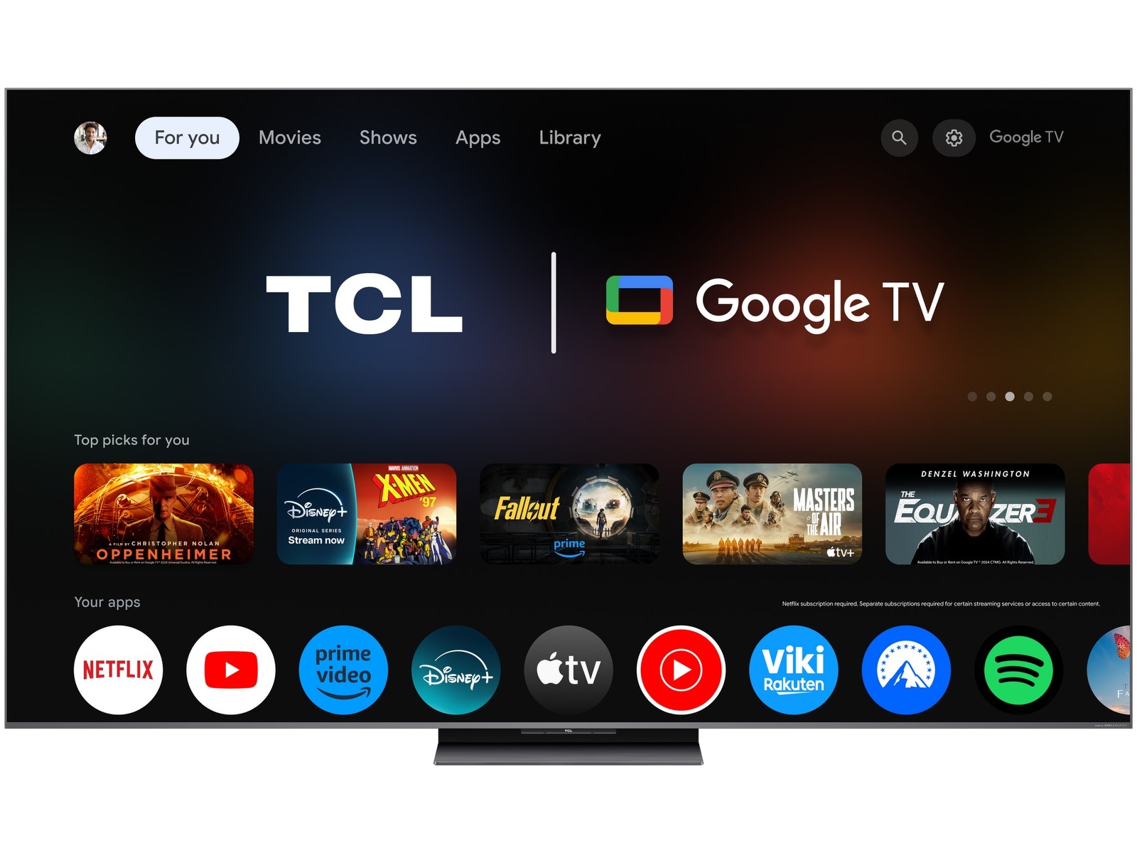 TCL 65" C8K 4K QD-Mini LED Google TV 60 - 69 tommer TV