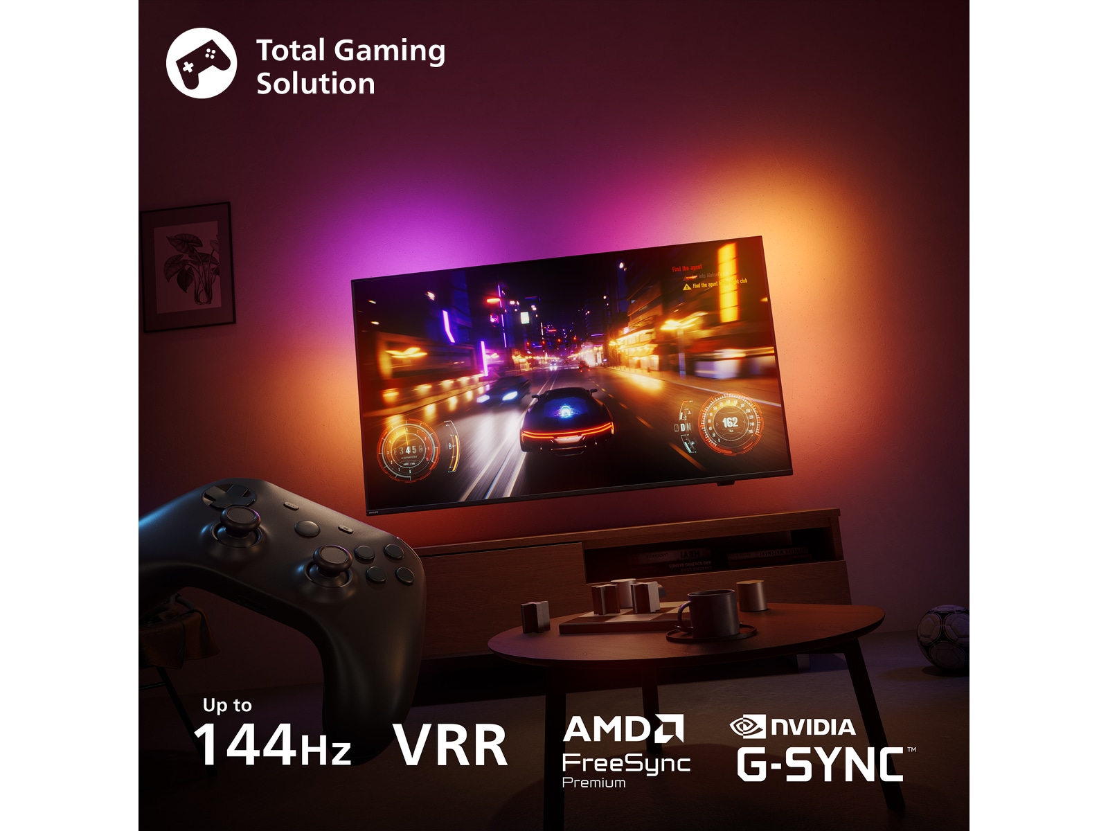 Philips 77" OLED910/12 OLED Plus Smart Ambilight AI TV (2025) 70 - 79 tommer TV