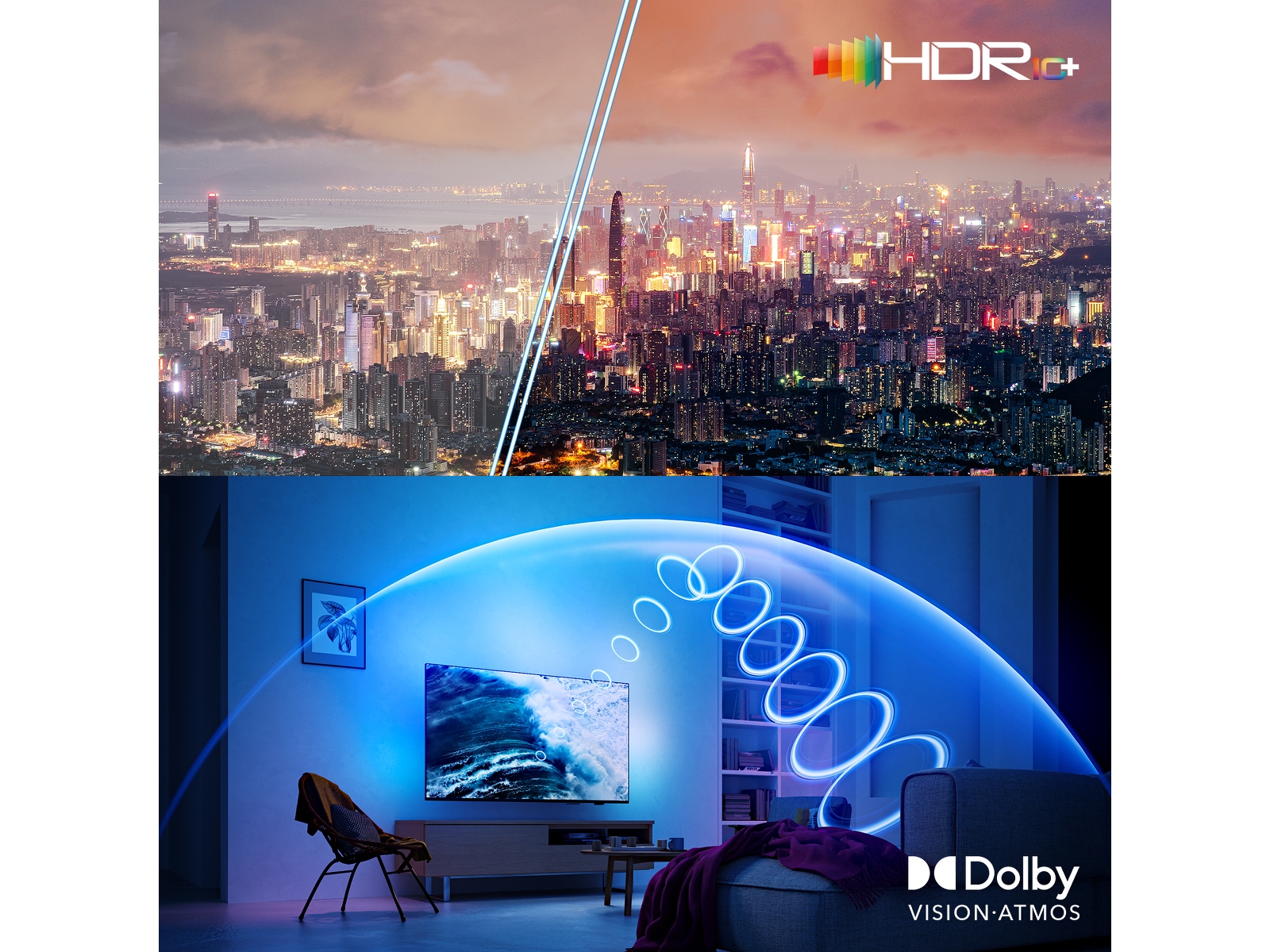 Philips 65" OLED910/12 OLED Plus Smart Ambilight AI TV (2025) 60 - 69 tommer TV