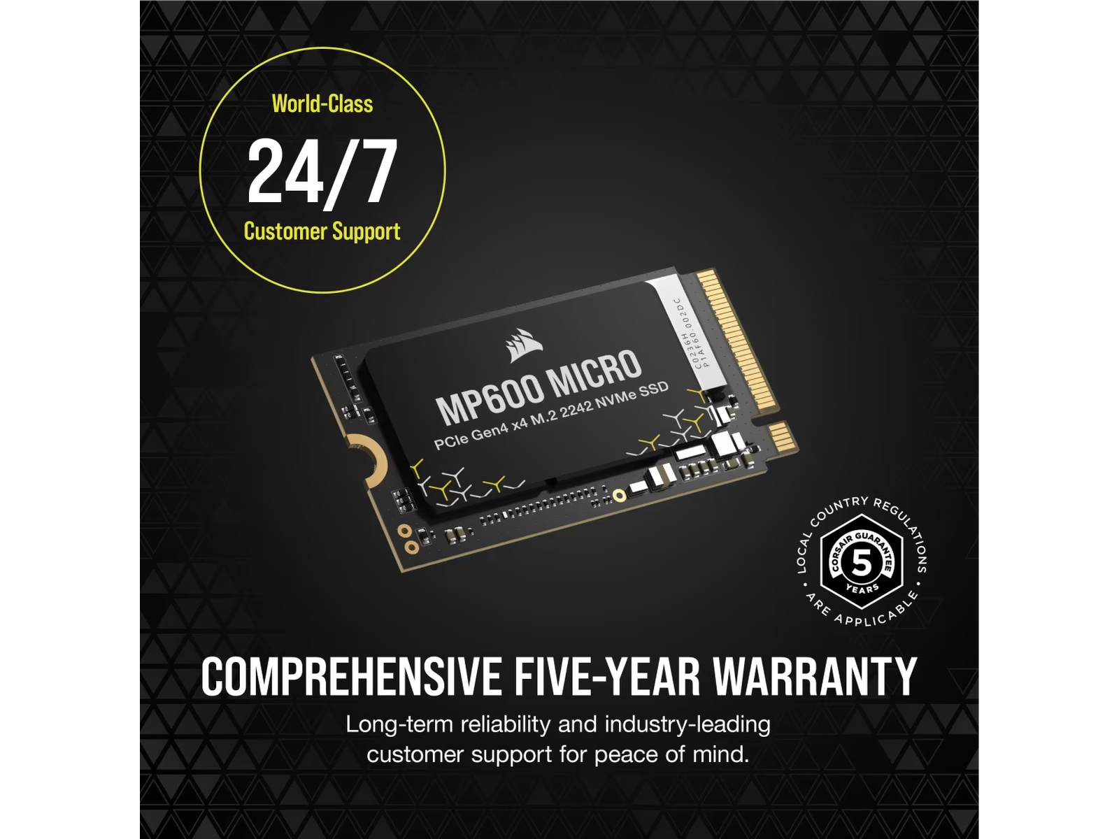 Corsair MP600 Micro NVMe PCIe M.2 2242 SSD 1TB SSD M.2