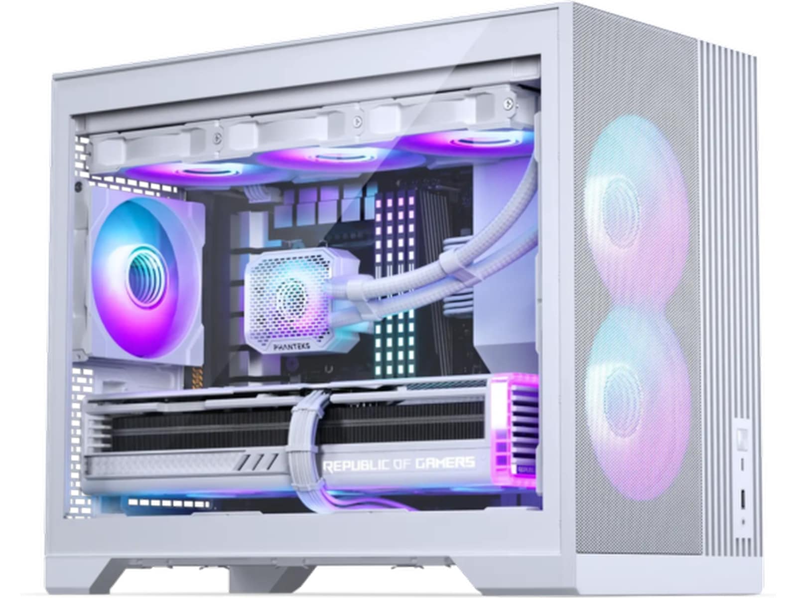 Phanteks XT M3 mATX Tower (hvit) Mini/Micro/Nano tower