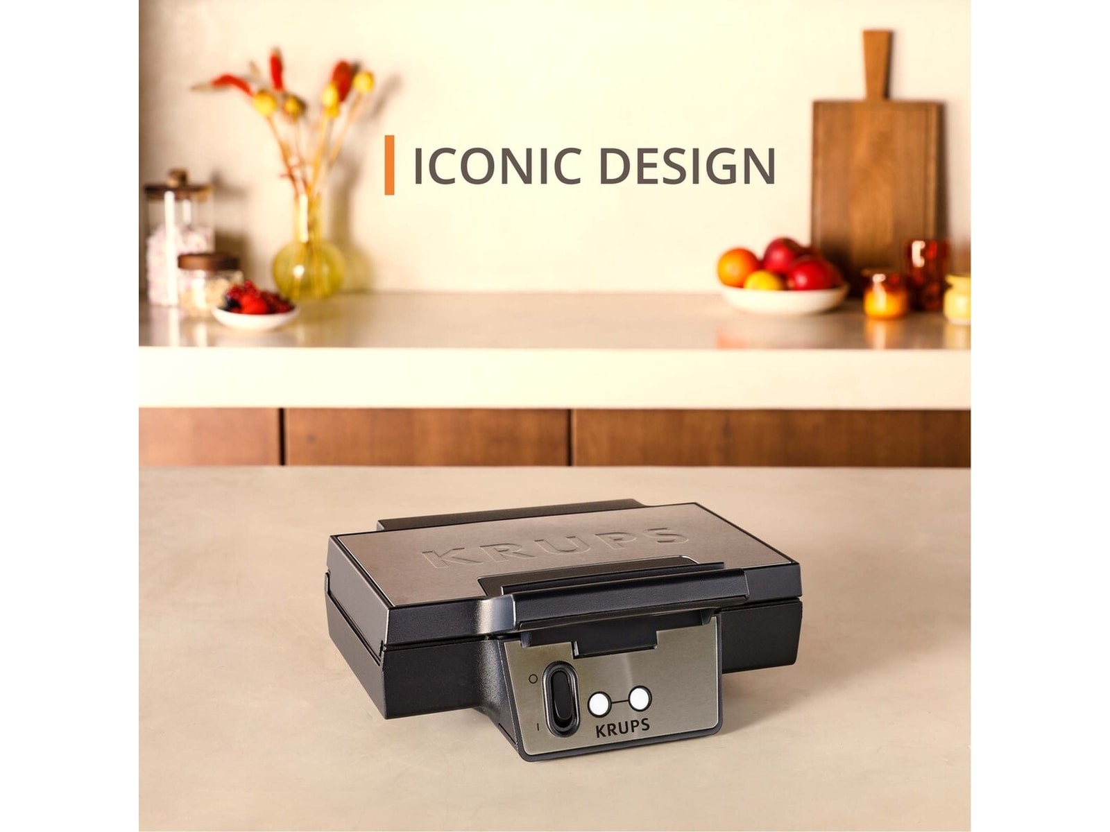 Krups FDK Iconic Sandwich Maker (stål) Toastjern