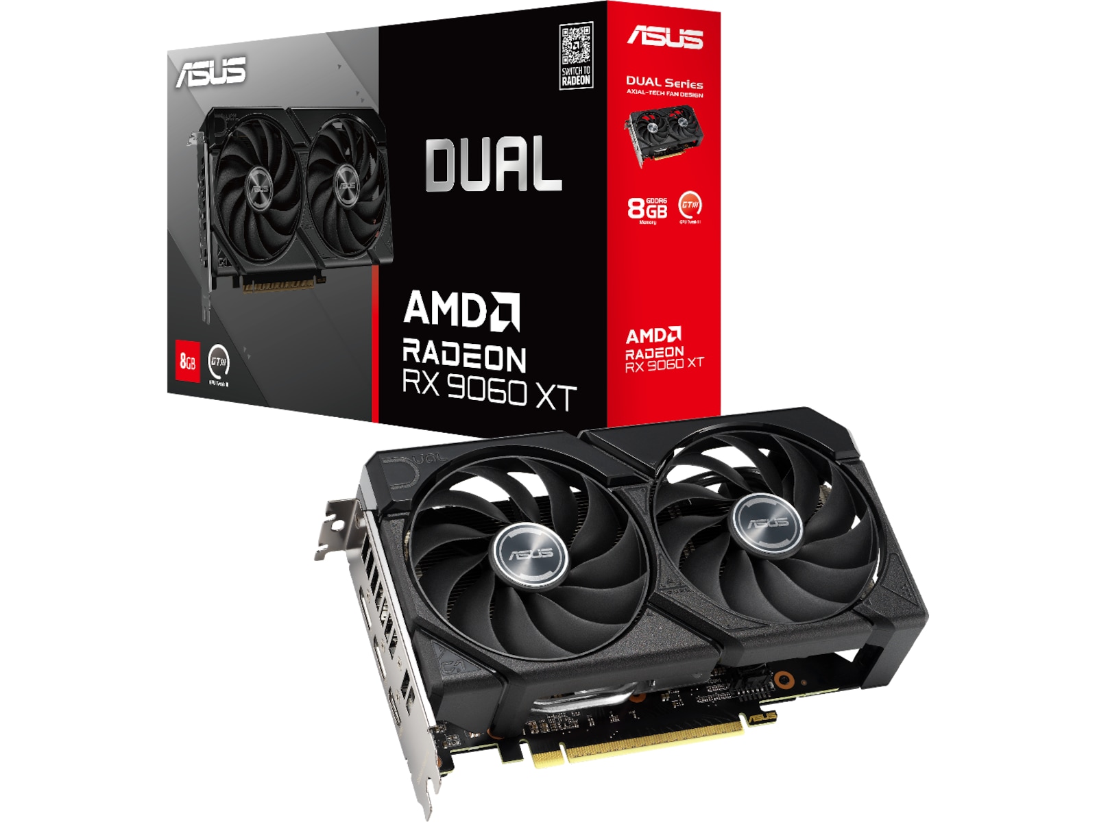 Asus Dual Radeon RX 9060 XT Skjermkort