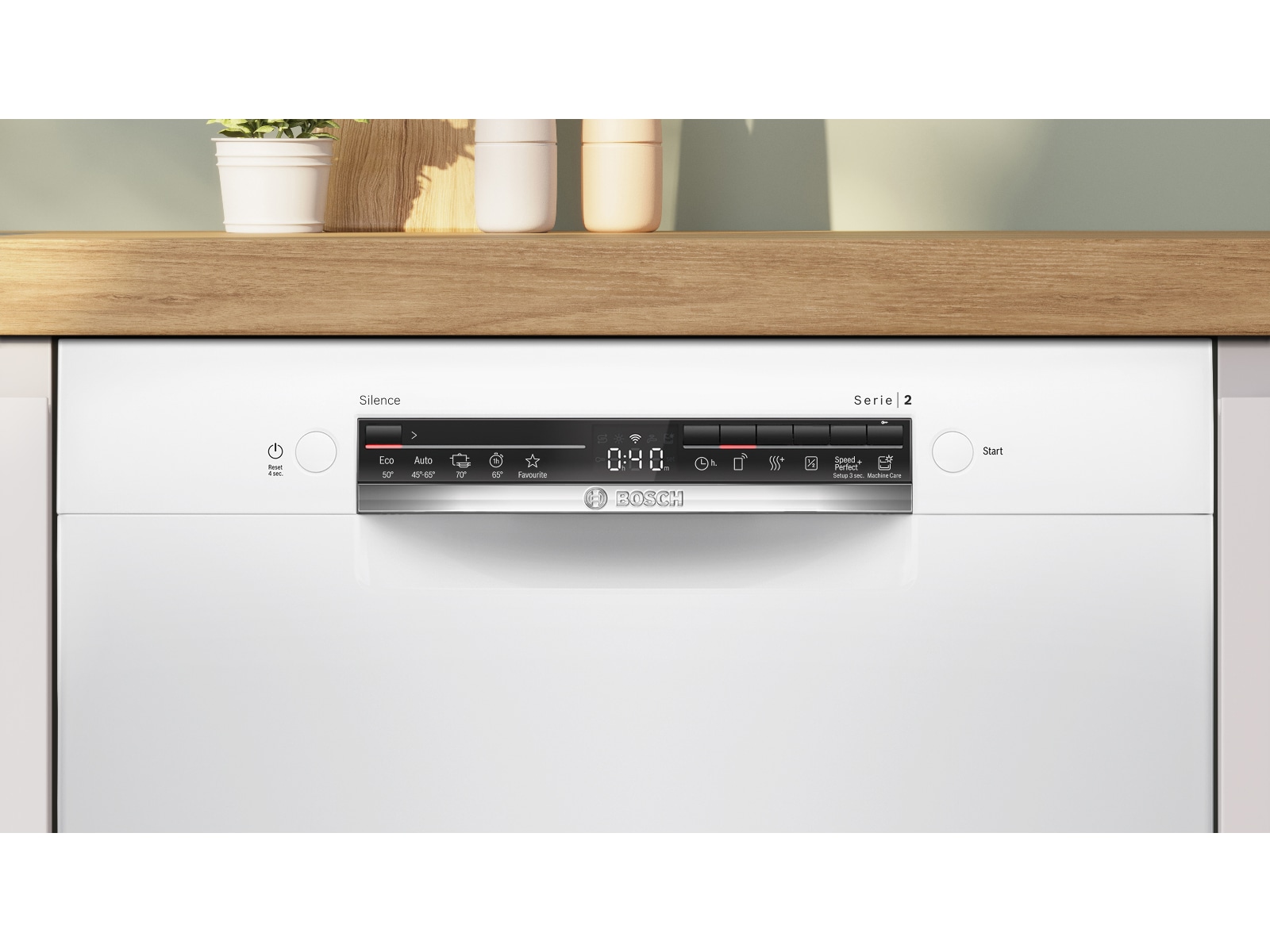 Bosch Serie 2 SMU2HVW02S Oppvaskmaskin (hvit) Underbygd oppvaskmaskin