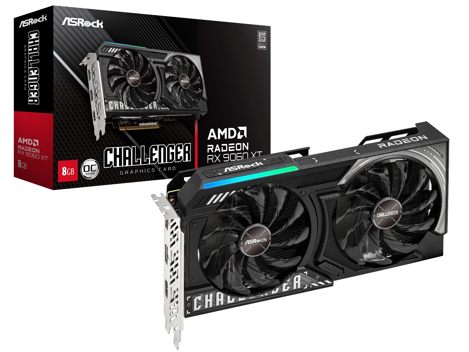 ASRock Radeon RX 9060 XT Challenger OC Skjermkort
